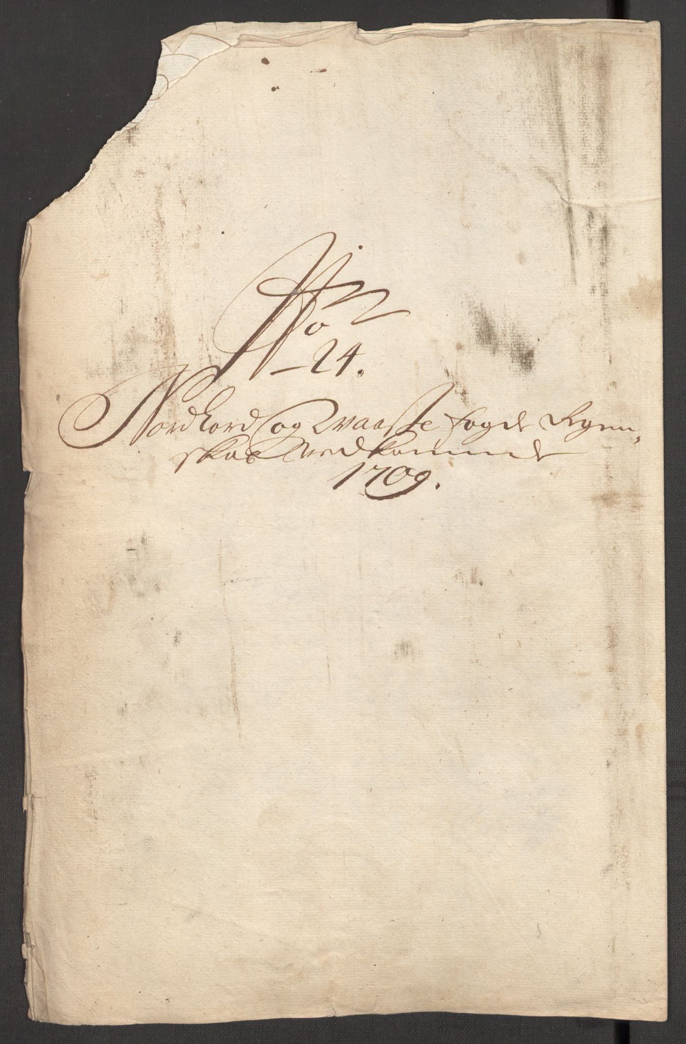 Rentekammeret inntil 1814, Reviderte regnskaper, Fogderegnskap, AV/RA-EA-4092/R51/L3190: Fogderegnskap Nordhordland og Voss, 1709, p. 240