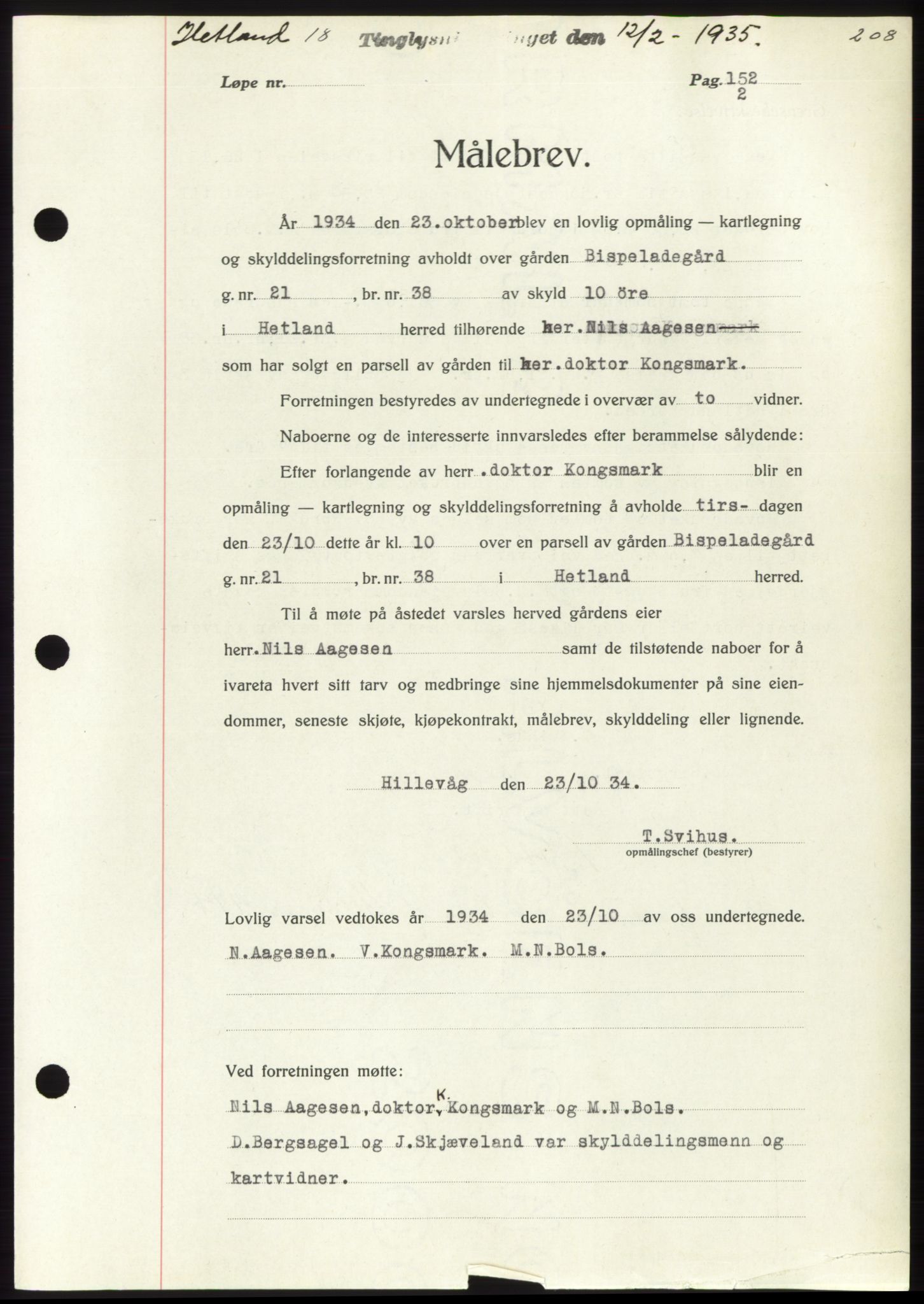 Jæren sorenskriveri, SAST/A-100310/03/G/Gba/L0063: Mortgage book no. 67-68, 1934-1935, Deed date: 12.02.1935