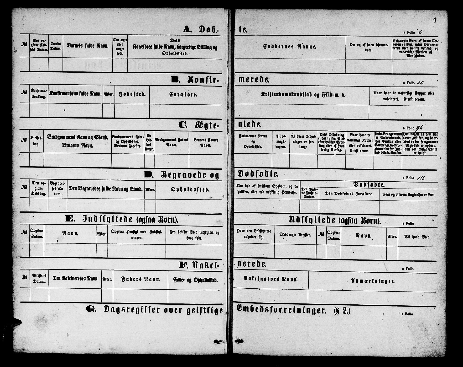 Haus sokneprestembete, AV/SAB-A-75601/H/Hab: Parish register (copy) no. C 1, 1869-1878, p. 4