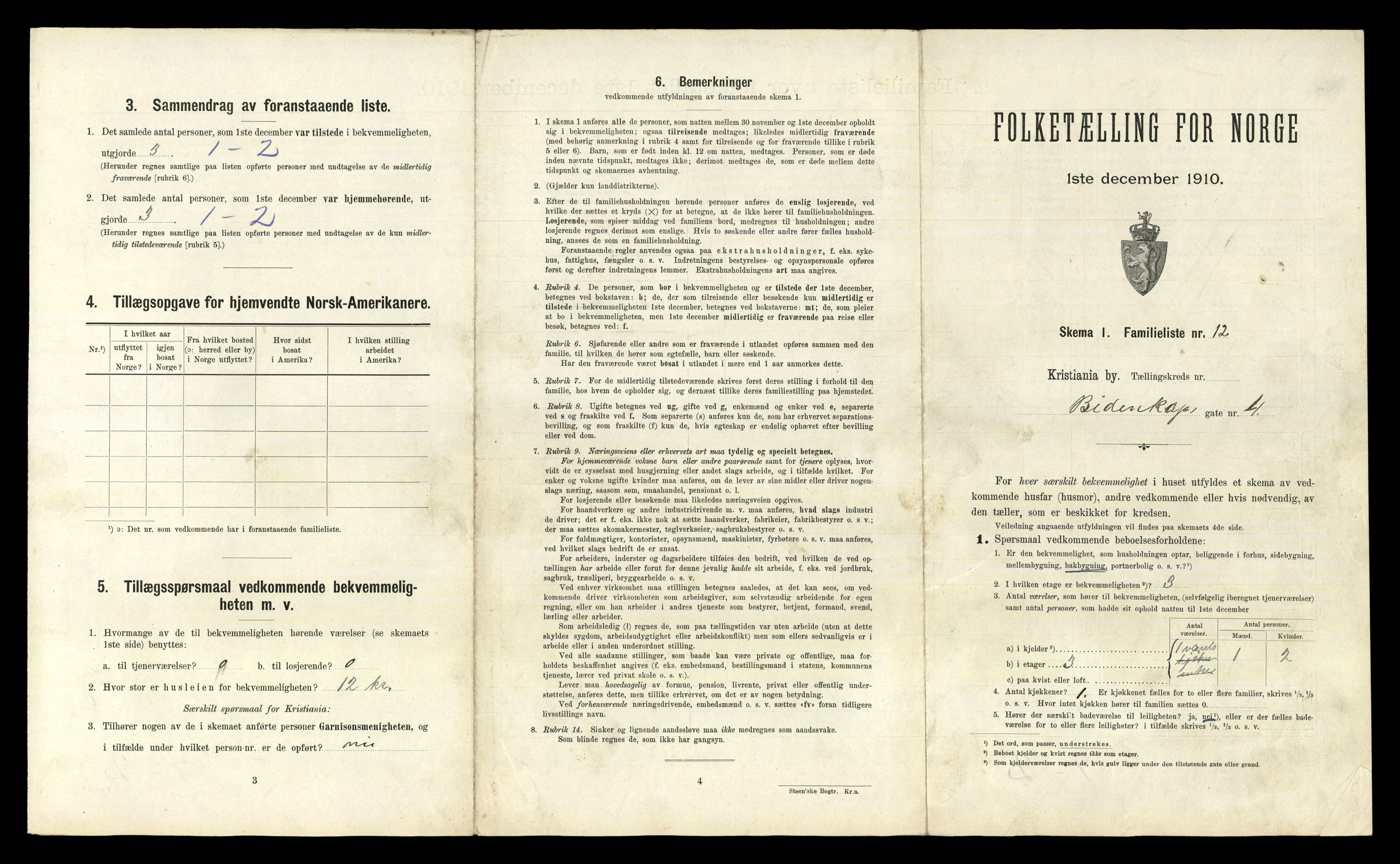 RA, 1910 census for Kristiania, 1910, p. 5475