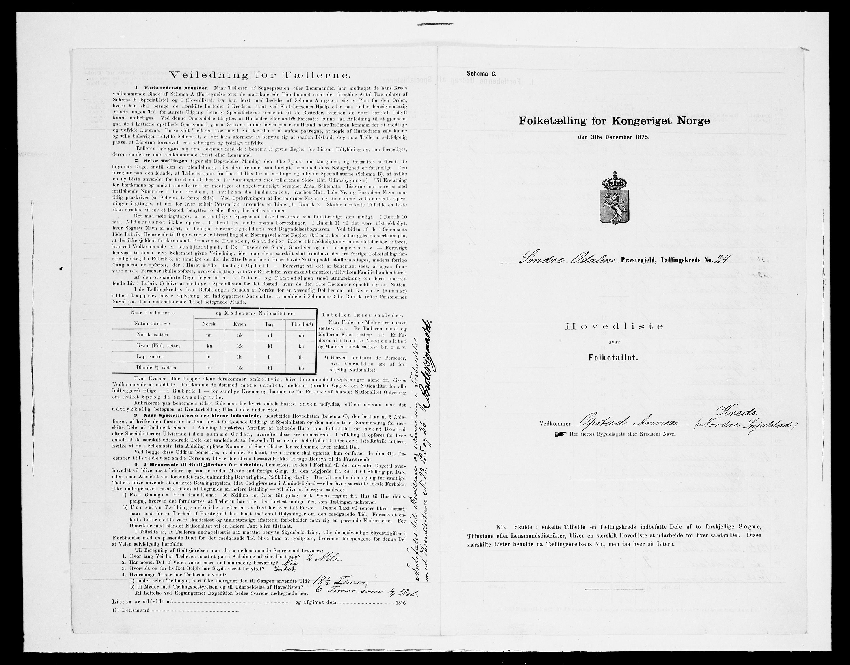 SAH, 1875 census for 0419P Sør-Odal, 1875, p. 73