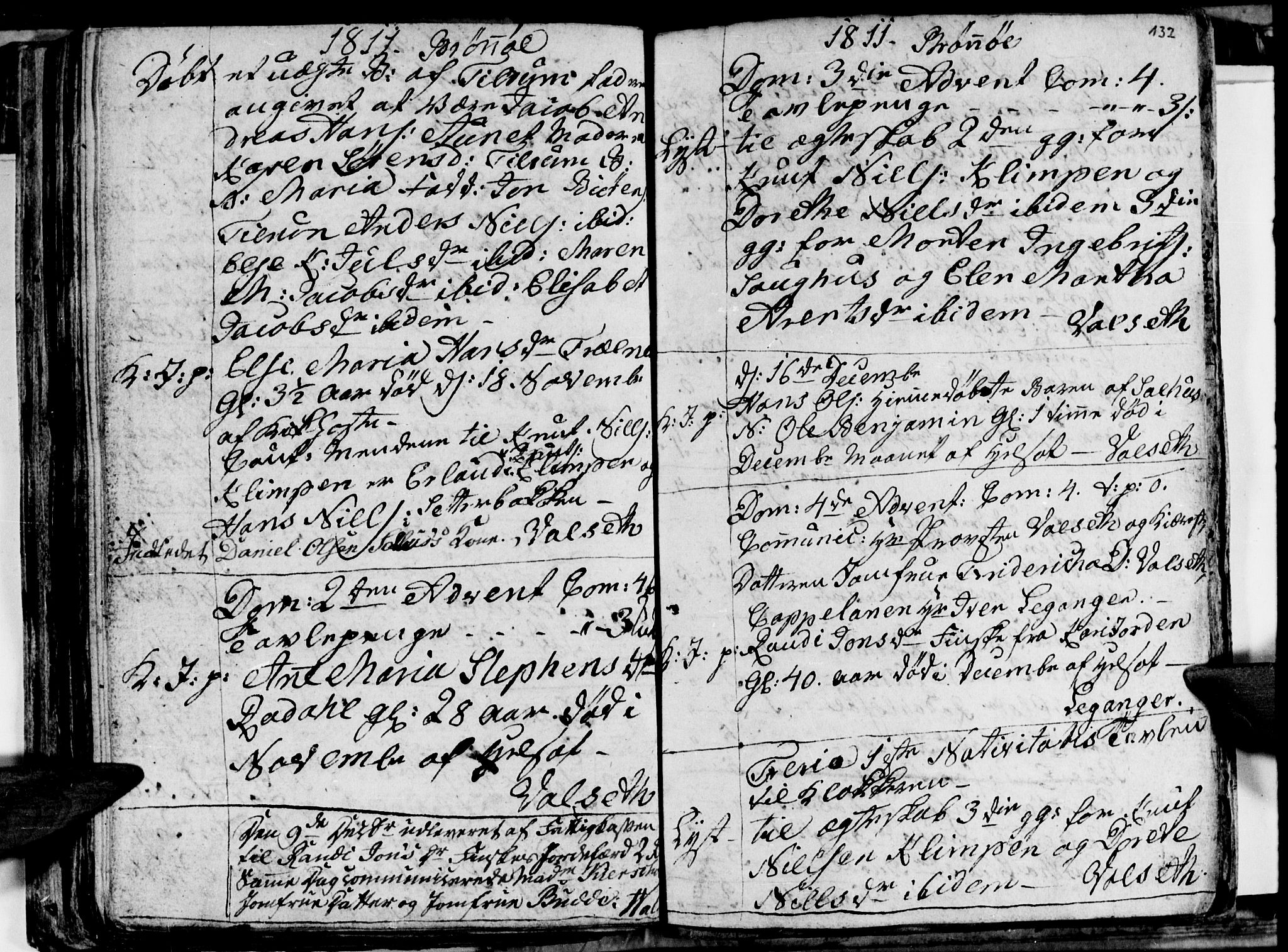 Ministerialprotokoller, klokkerbøker og fødselsregistre - Nordland, AV/SAT-A-1459/813/L0209: Parish register (copy) no. 813C01, 1803-1821, p. 132