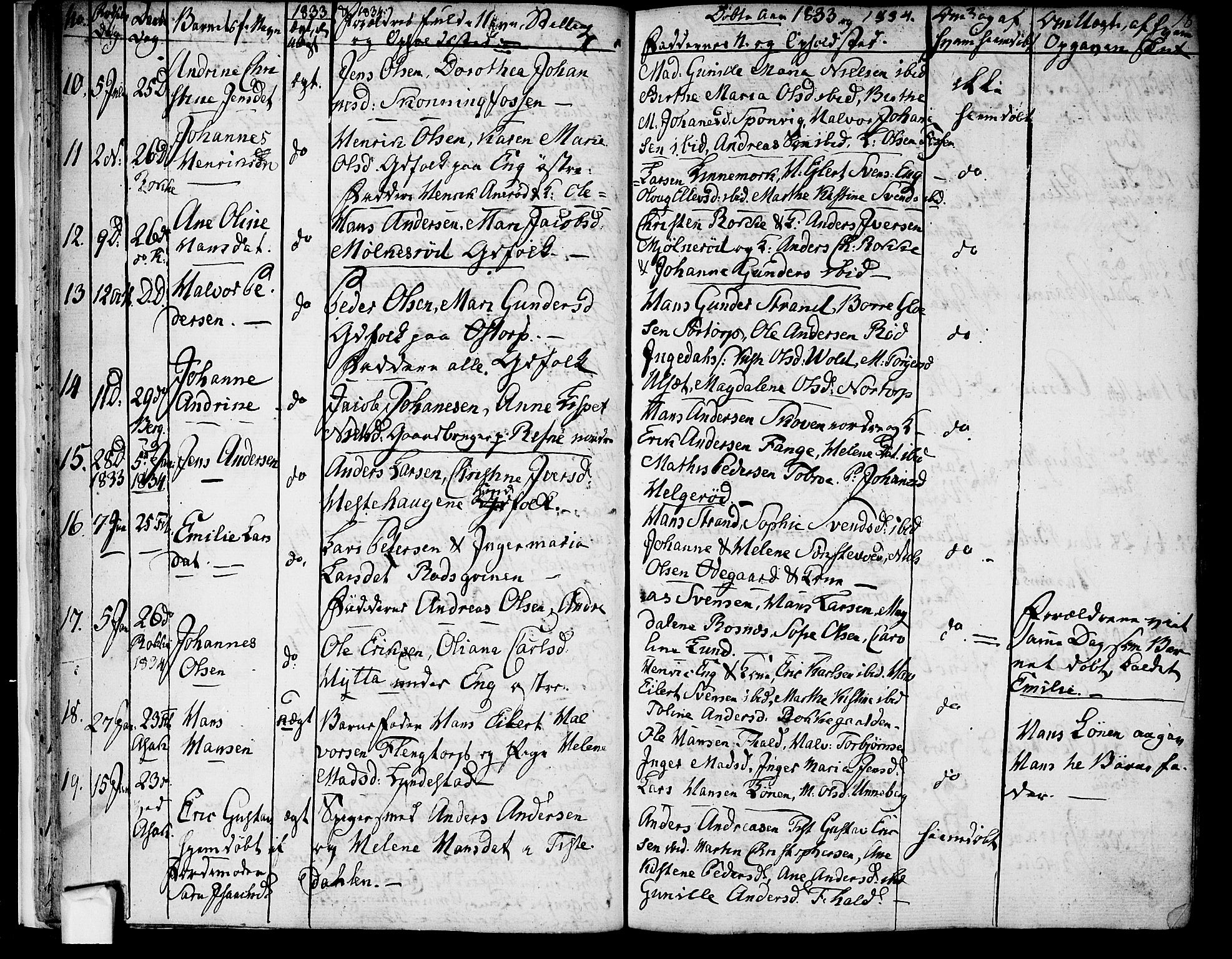 Berg prestekontor Kirkebøker, AV/SAO-A-10902/F/Fa/L0003: Parish register (official) no. I 3, 1832-1842, p. 18