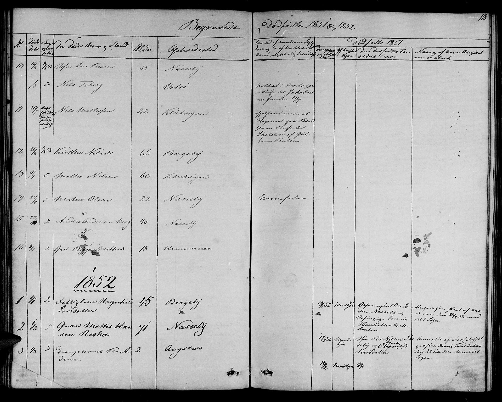 Nesseby sokneprestkontor, SATØ/S-1330/H/Ha/L0001kirke: Parish register (official) no. 1, 1838-1855, p. 118