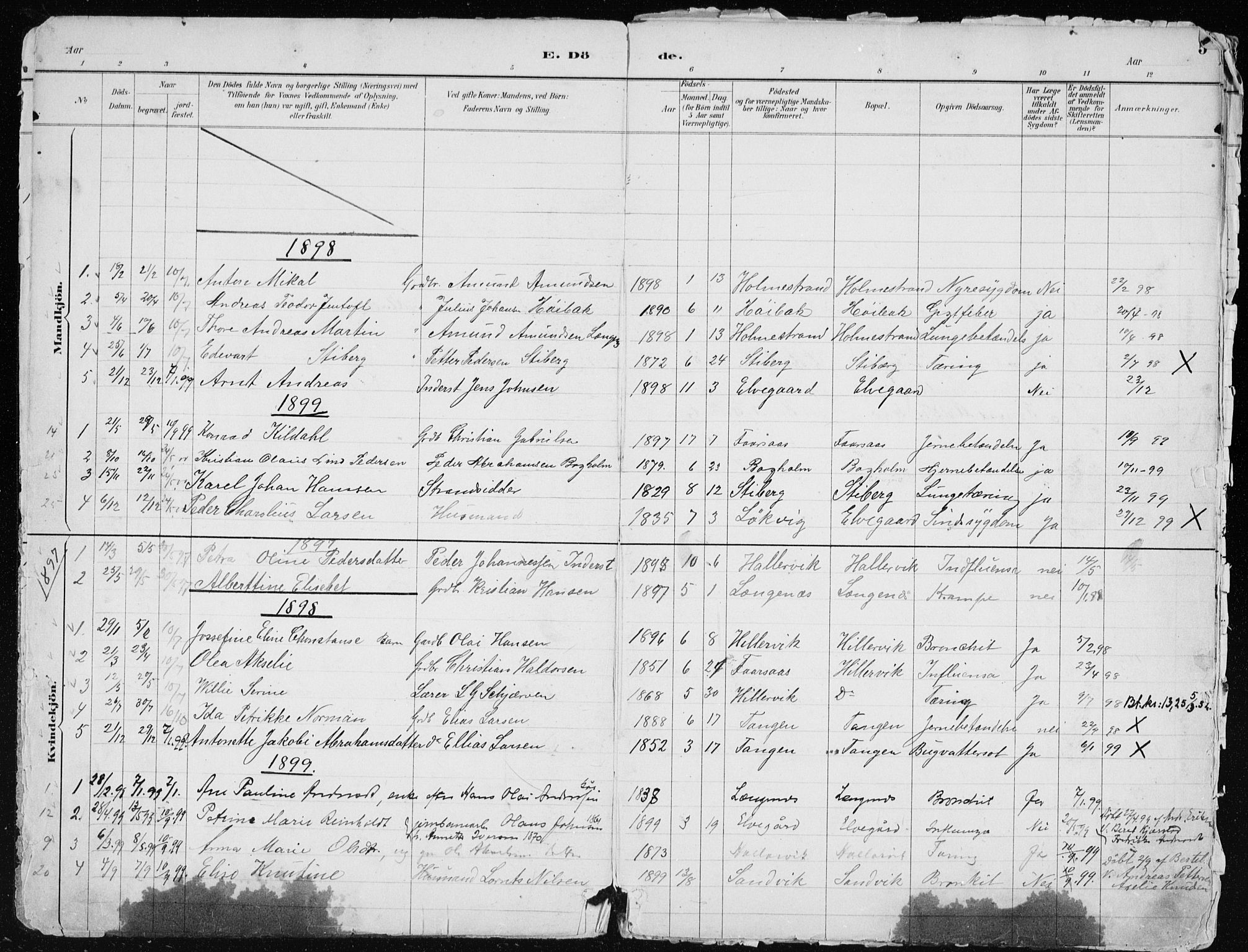 Ministerialprotokoller, klokkerbøker og fødselsregistre - Nordland, AV/SAT-A-1459/867/L0968: Parish register (copy) no. 867C03, 1885-1928, p. 5