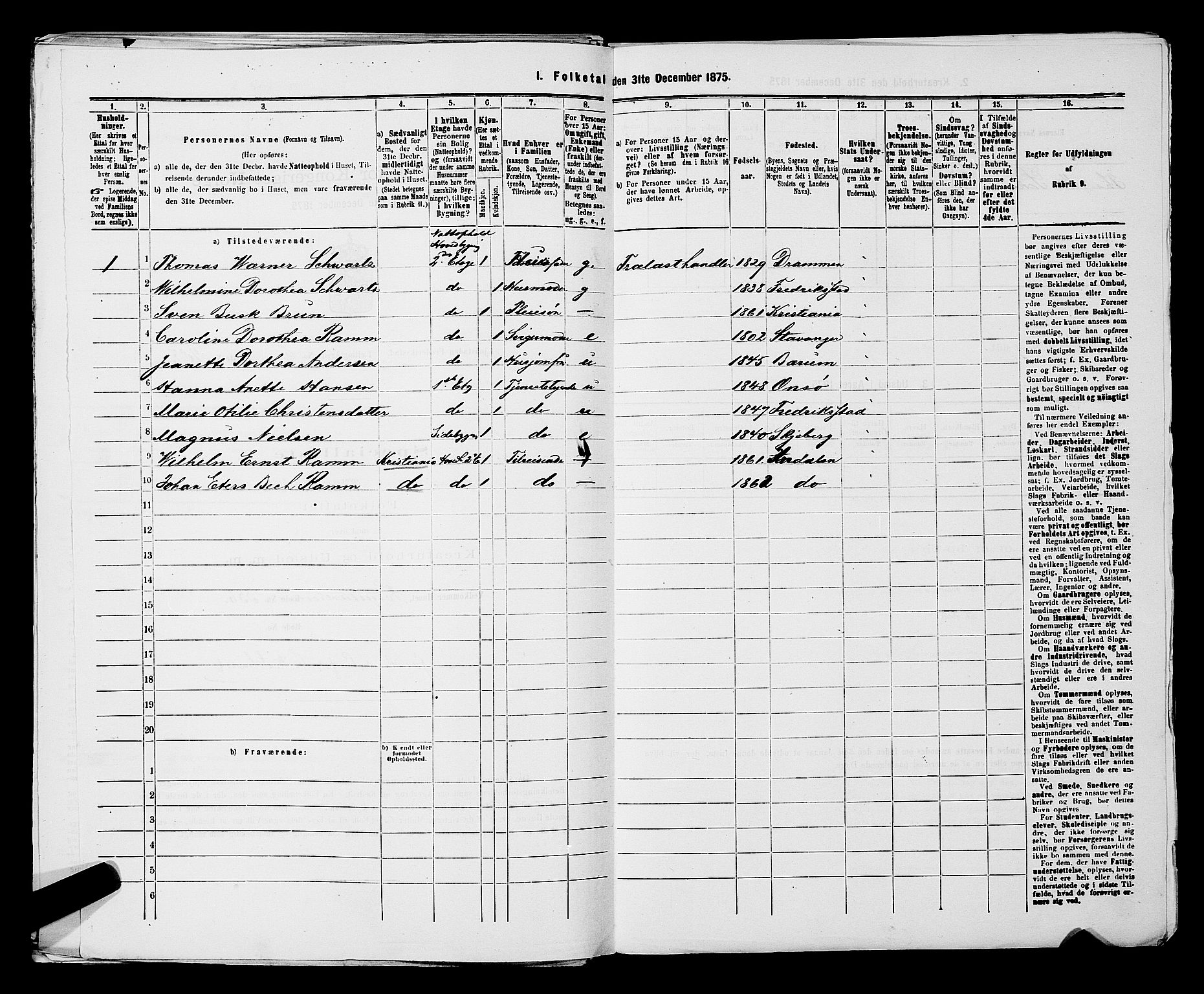 RA, 1875 census for 0103B Fredrikstad/Fredrikstad, 1875, p. 1132