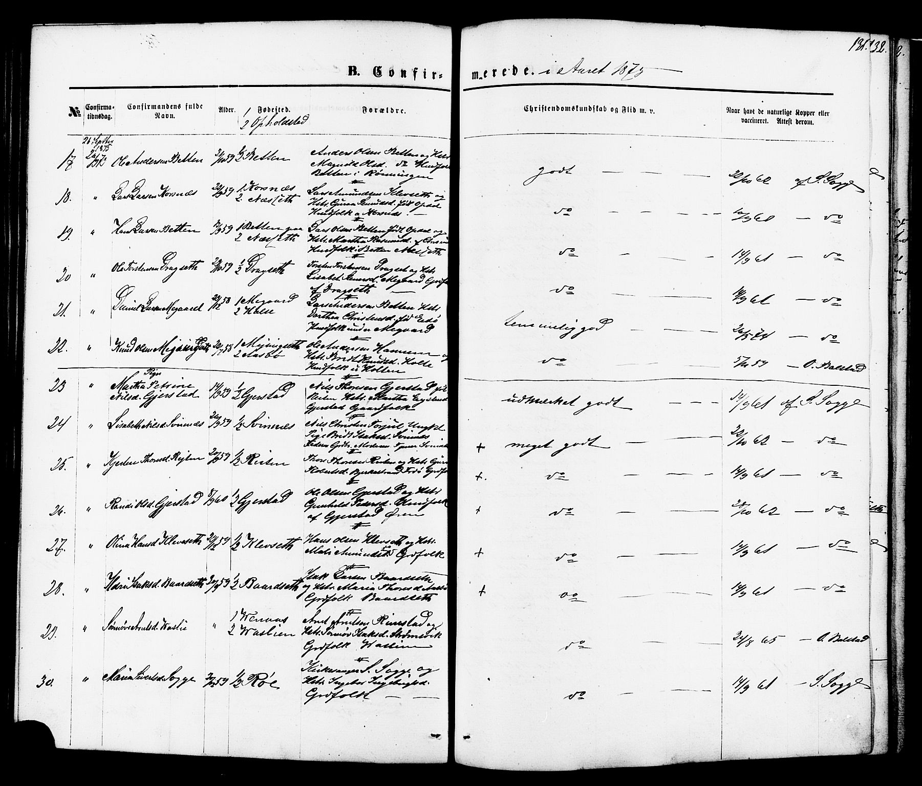 Ministerialprotokoller, klokkerbøker og fødselsregistre - Møre og Romsdal, AV/SAT-A-1454/576/L0884: Parish register (official) no. 576A02, 1865-1879, p. 131