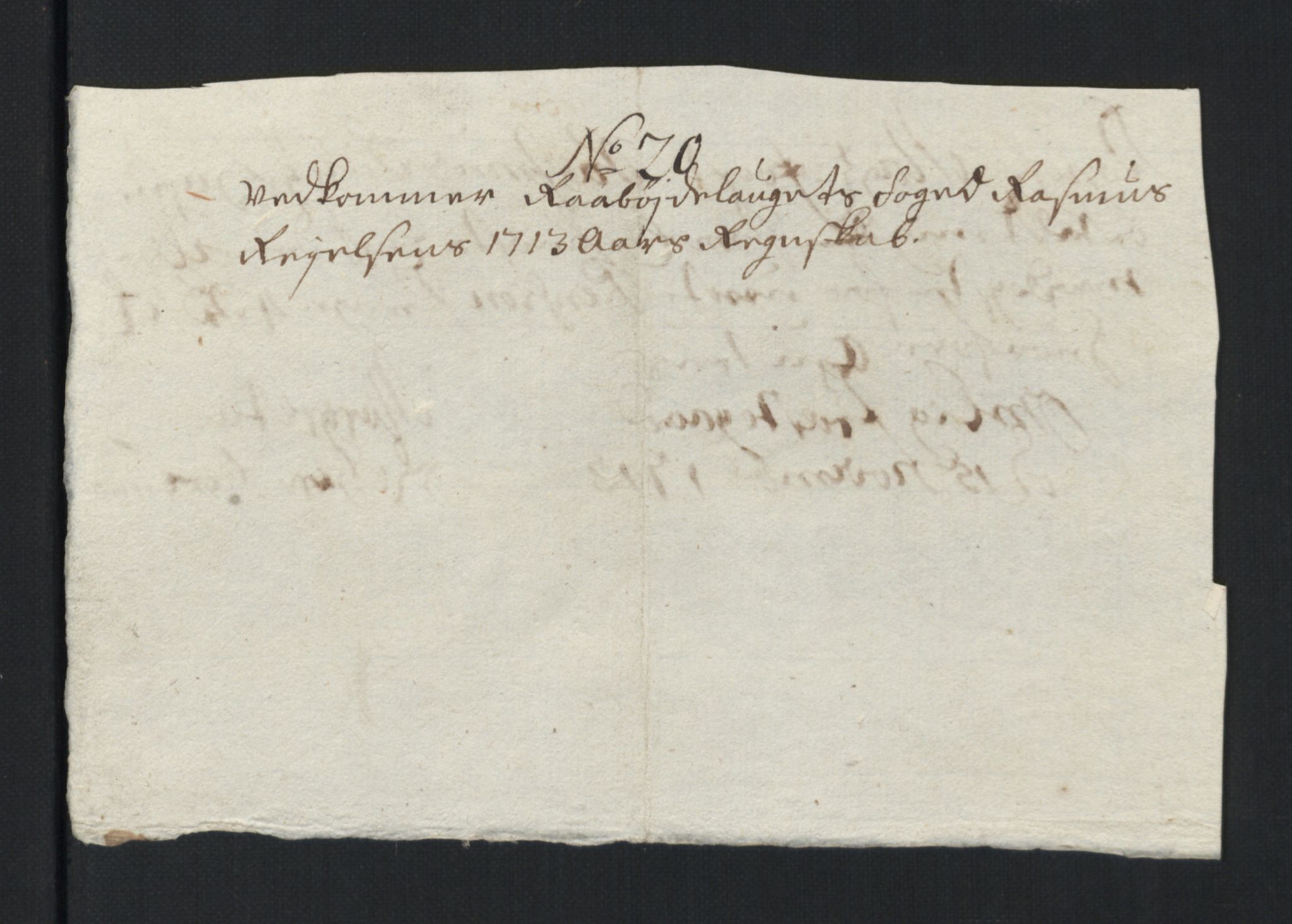 Rentekammeret inntil 1814, Reviderte regnskaper, Fogderegnskap, AV/RA-EA-4092/R40/L2450: Fogderegnskap Råbyggelag, 1712-1713, p. 376