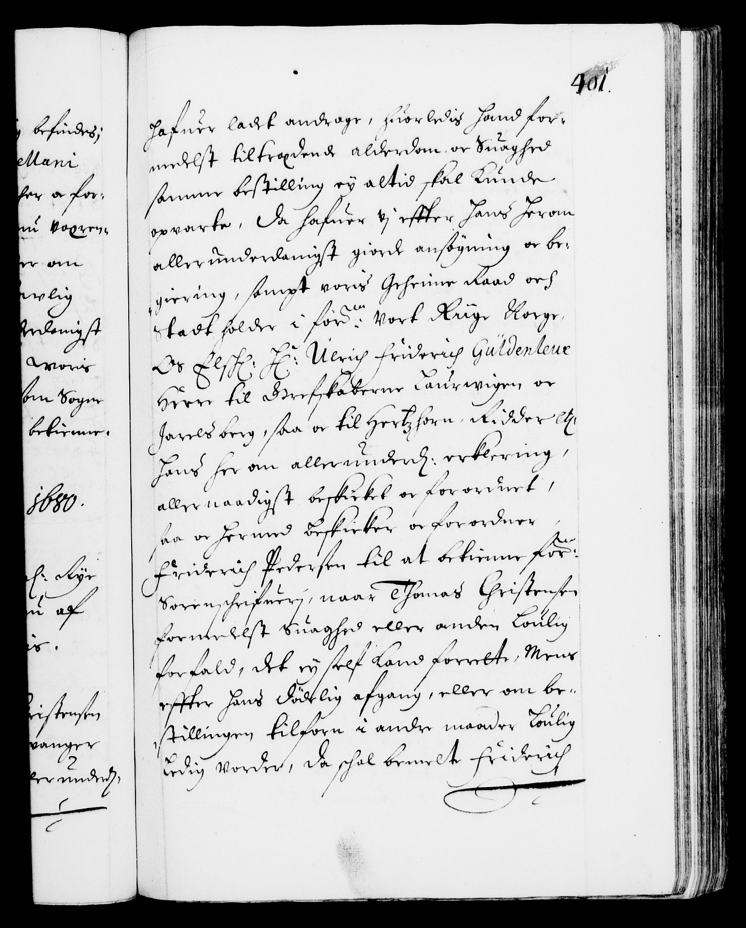 Danske Kanselli 1572-1799, RA/EA-3023/F/Fc/Fca/Fcaa/L0012: Norske registre (mikrofilm), 1674-1680, p. 401a