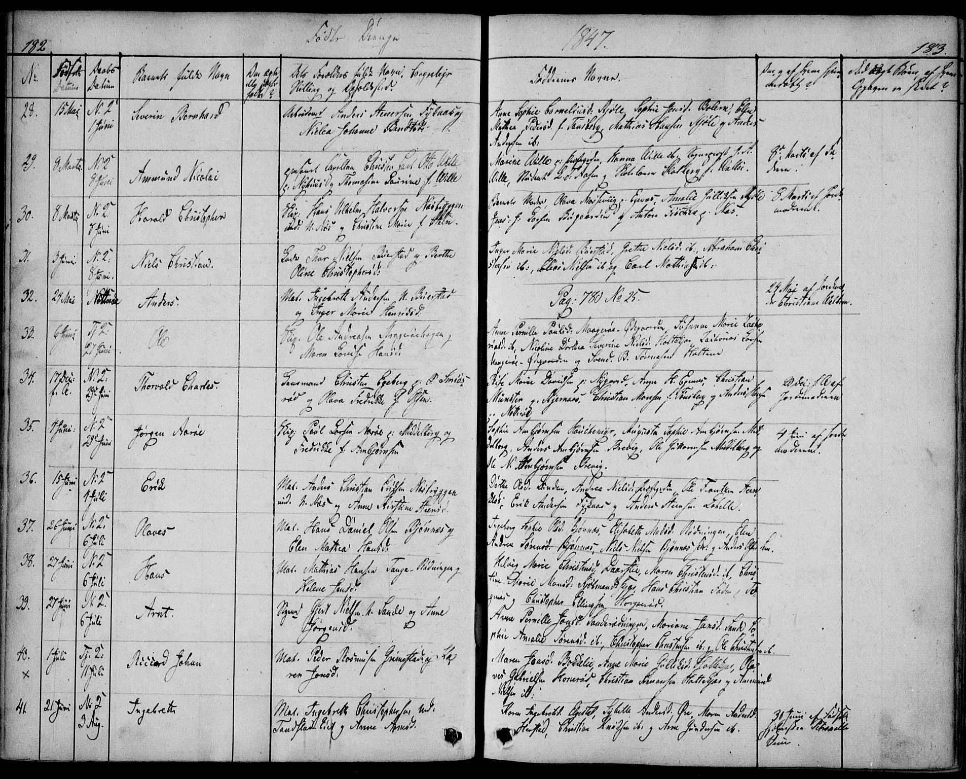 Nøtterøy kirkebøker, AV/SAKO-A-354/F/Fa/L0005: Parish register (official) no. I 5, 1839-1852, p. 182-183