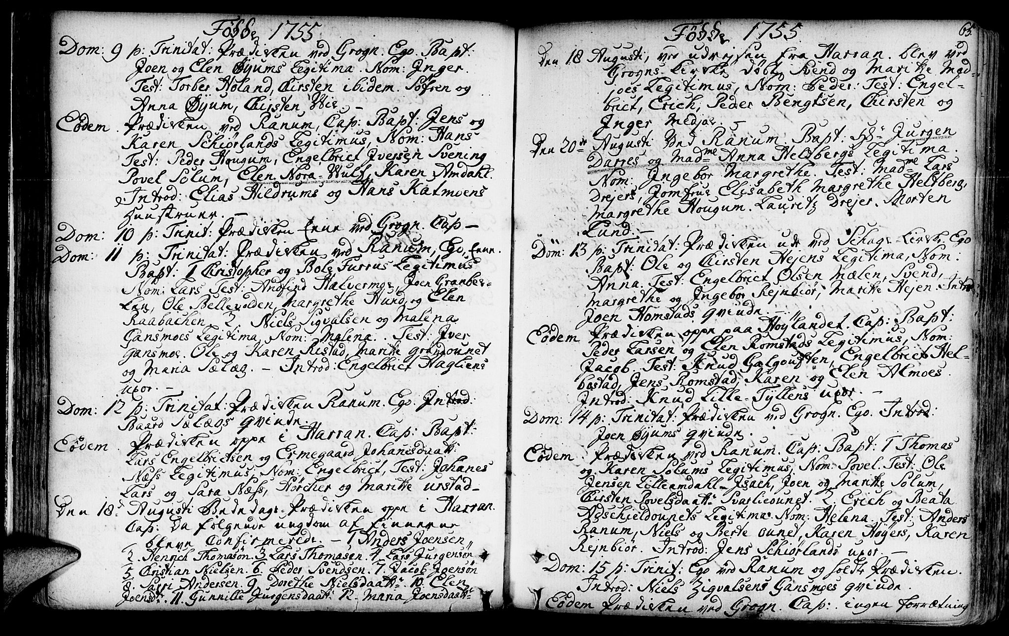 Ministerialprotokoller, klokkerbøker og fødselsregistre - Nord-Trøndelag, SAT/A-1458/764/L0542: Parish register (official) no. 764A02, 1748-1779, p. 65