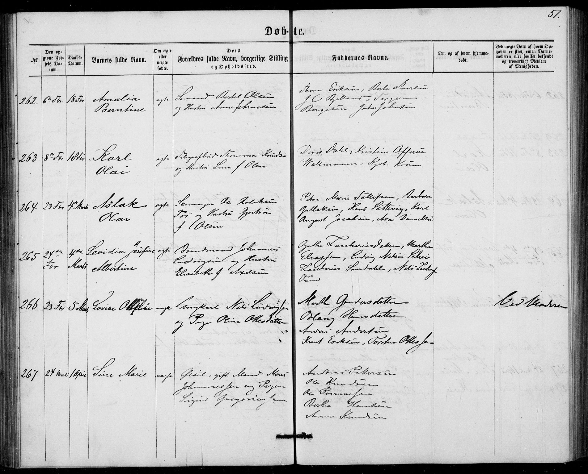 Fødselsstiftelsens sokneprestembete, ført av overlegen*, SAB/-: Parish register (official) no. A 1, 1863-1883, p. 51