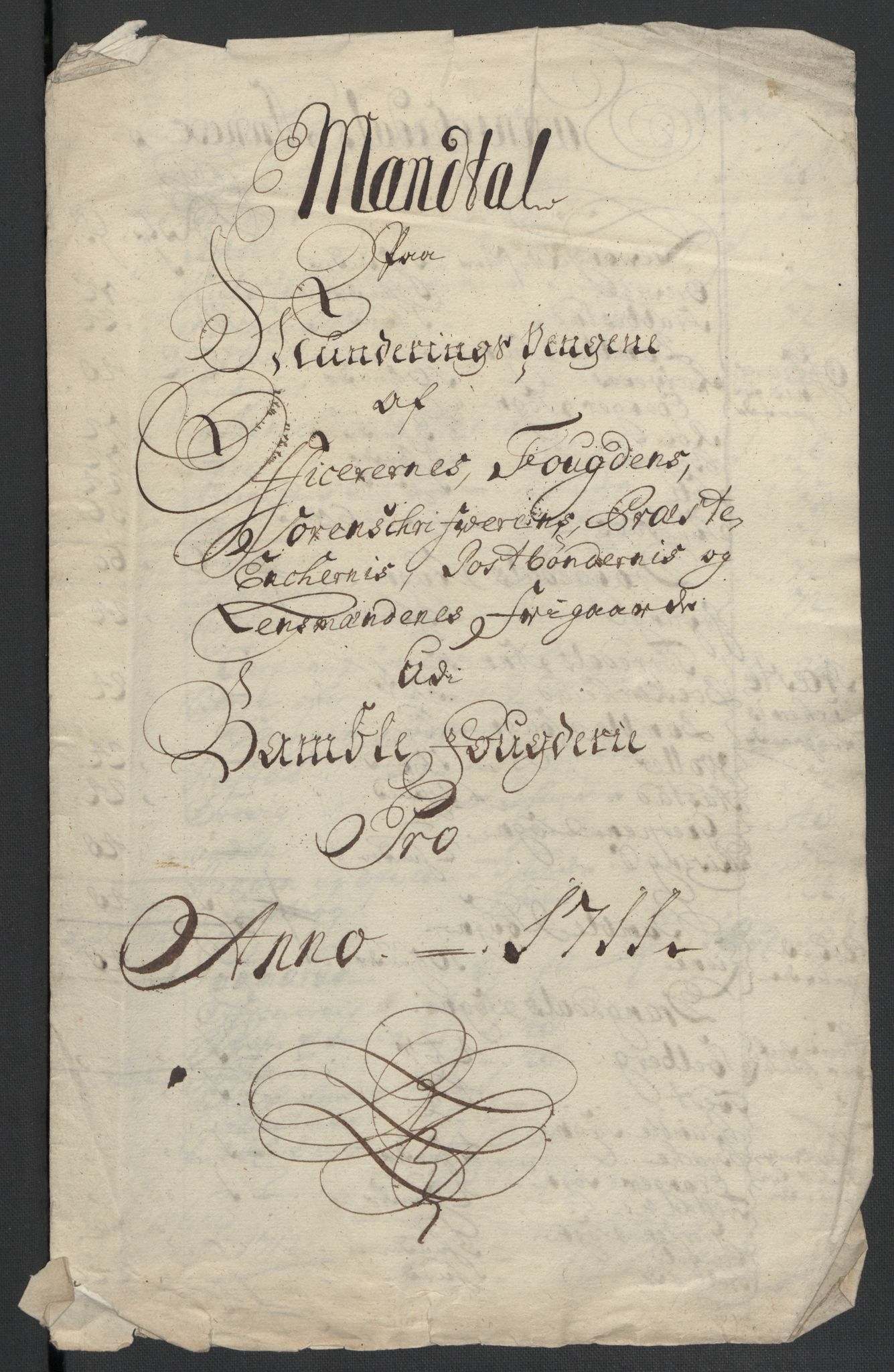 Rentekammeret inntil 1814, Reviderte regnskaper, Fogderegnskap, RA/EA-4092/R36/L2120: Fogderegnskap Øvre og Nedre Telemark og Bamble, 1711, p. 362