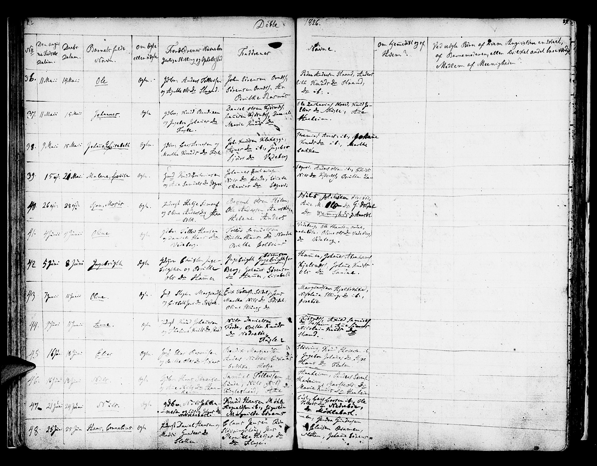 Jølster sokneprestembete, AV/SAB-A-80701/H/Haa/Haaa/L0008: Parish register (official) no. A 8, 1821-1833, p. 29