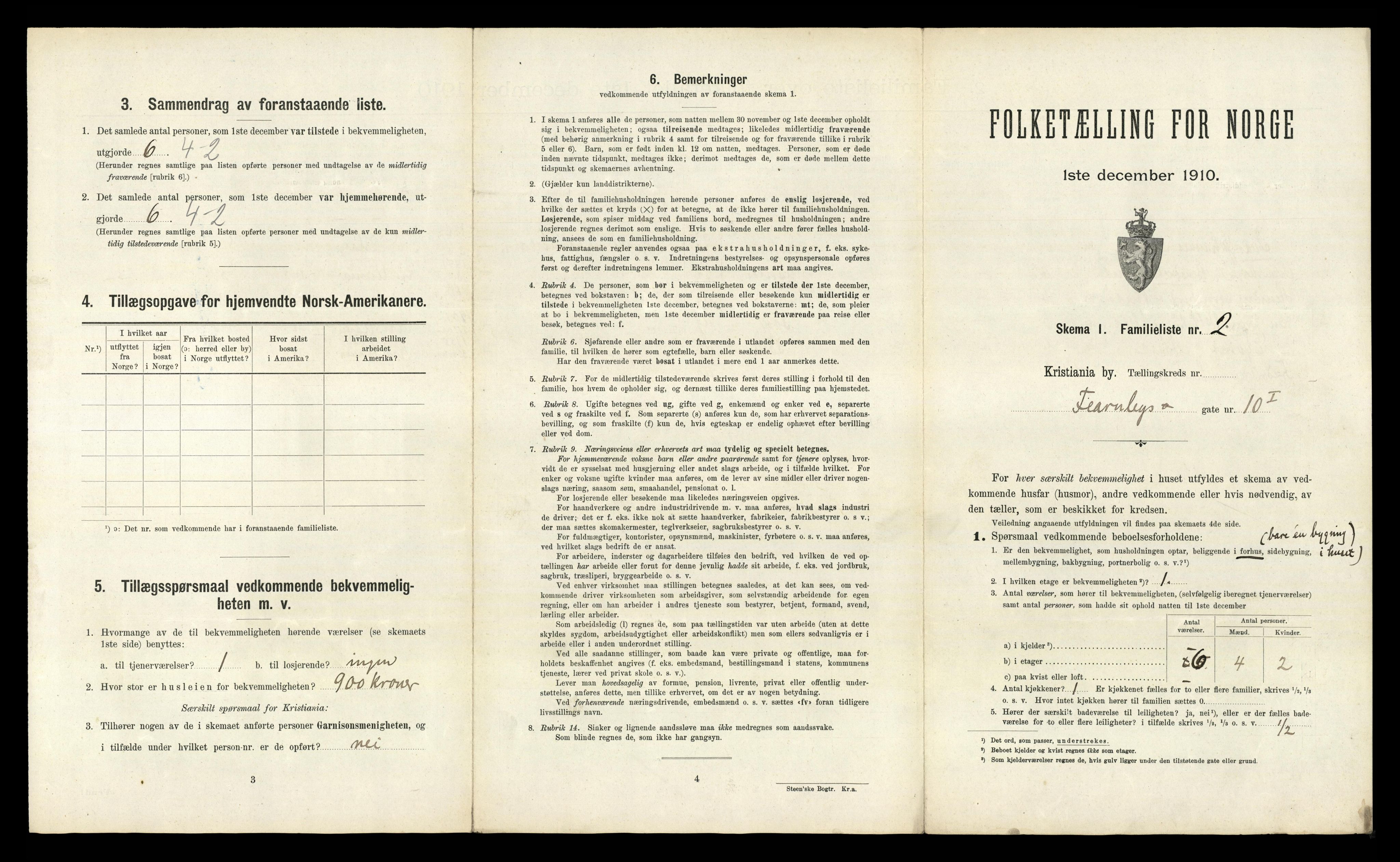 RA, 1910 census for Kristiania, 1910, p. 23673