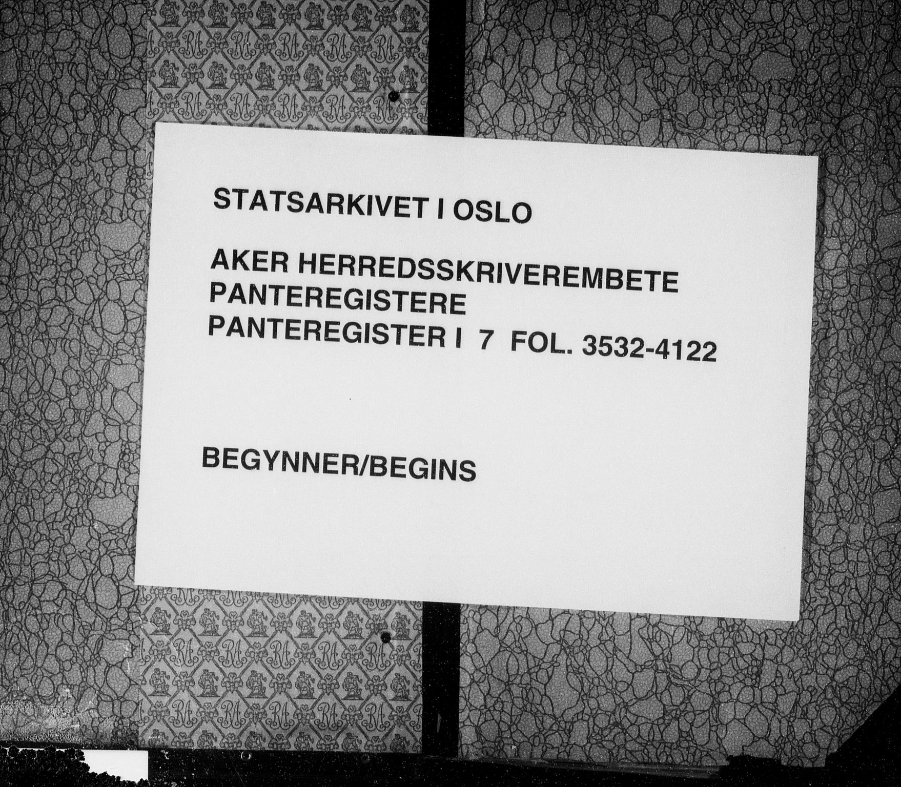 Aker herredsskriveri, SAO/A-10896/G/Ga/Gab/Gaba/L0007: Mortgage register no. I 7, 1892-1950
