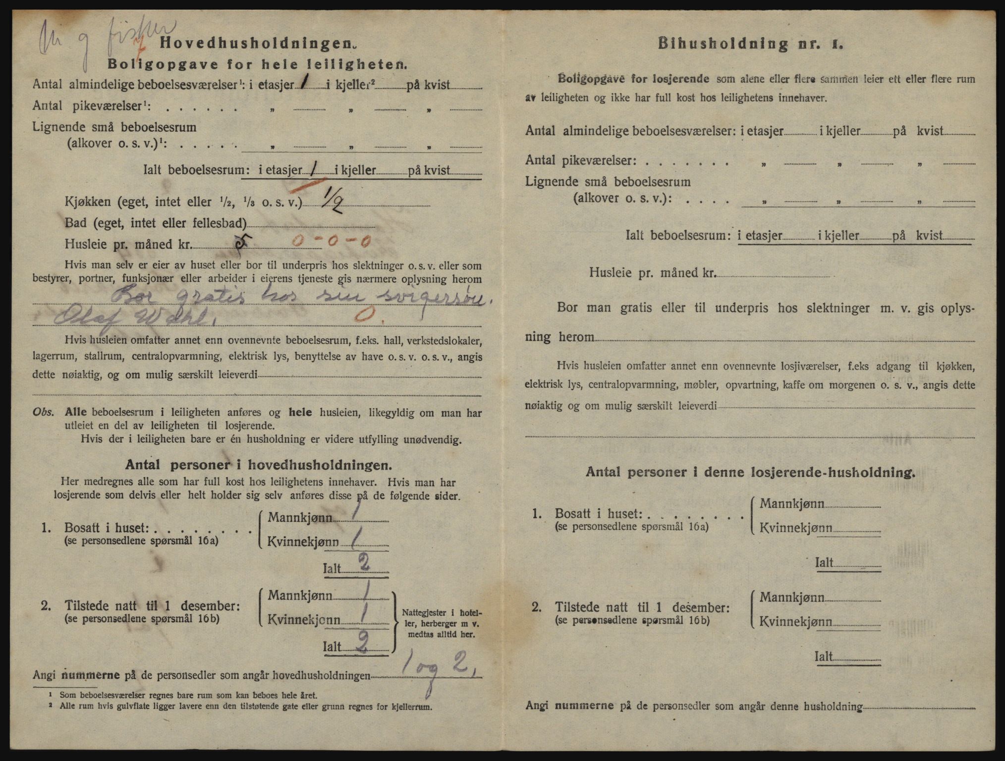 SATØ, 1920 census for Hammerfest, 1920, p. 1117