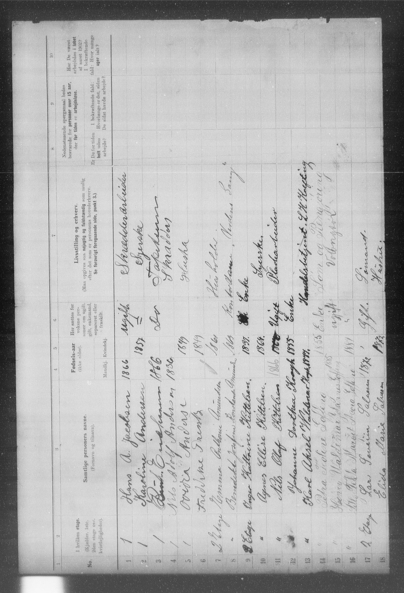 OBA, Municipal Census 1902 for Kristiania, 1902, p. 23908