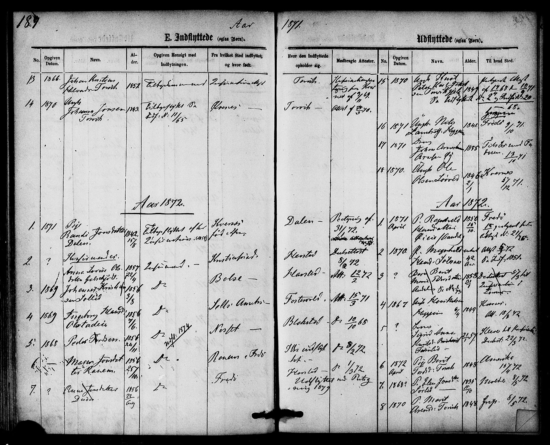 Ministerialprotokoller, klokkerbøker og fødselsregistre - Møre og Romsdal, AV/SAT-A-1454/584/L0966: Parish register (official) no. 584A06, 1869-1878, p. 189