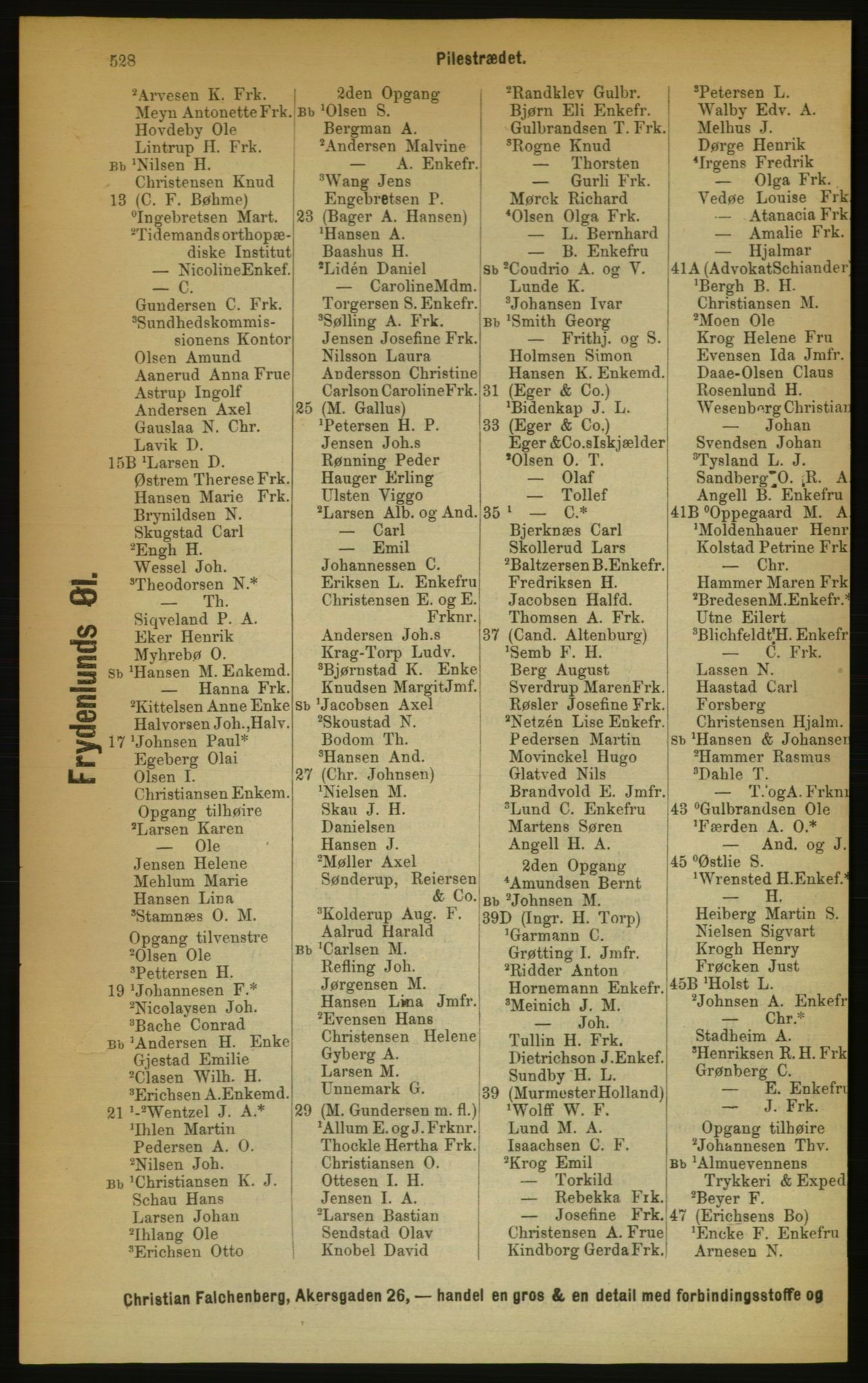 Kristiania/Oslo adressebok, PUBL/-, 1889, p. 528