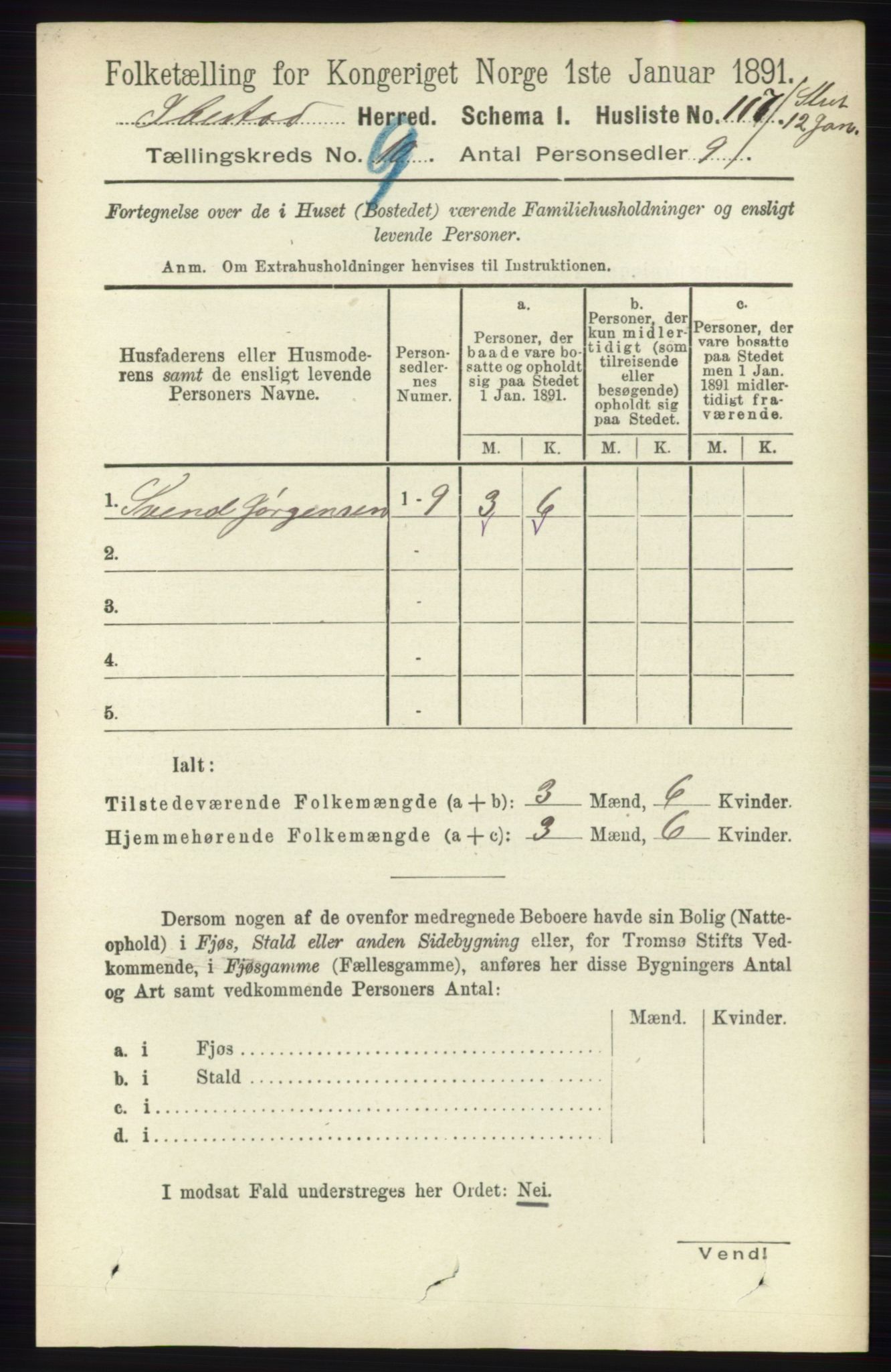 RA, 1891 census for 1917 Ibestad, 1891, p. 5968