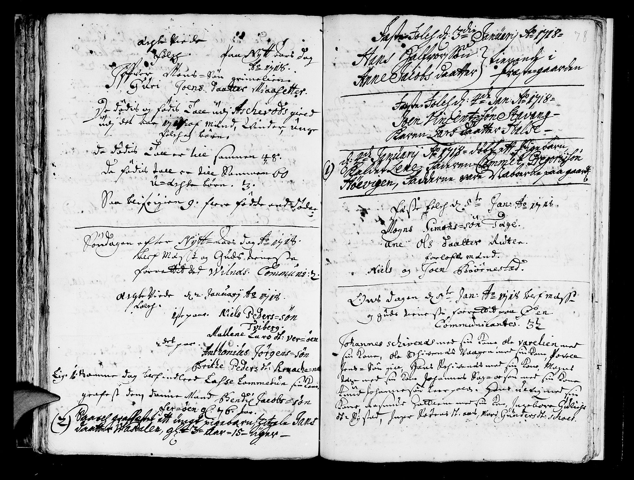 Askvoll sokneprestembete, AV/SAB-A-79501/H/Haa/Haaa/L0003: Parish register (official) no. A 3, 1715-1718, p. 78