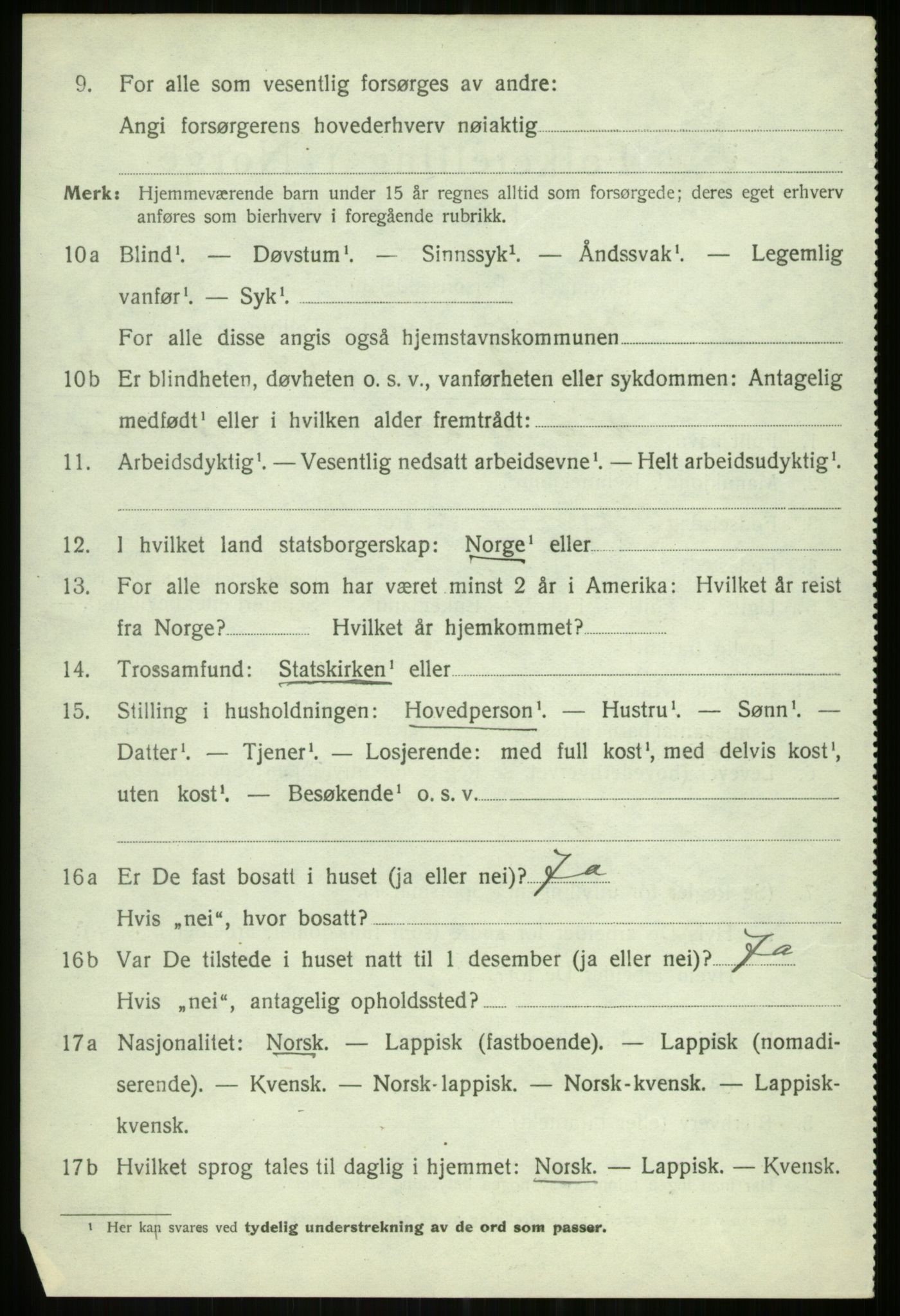 SATØ, 1920 census for Balsfjord, 1920, p. 8026