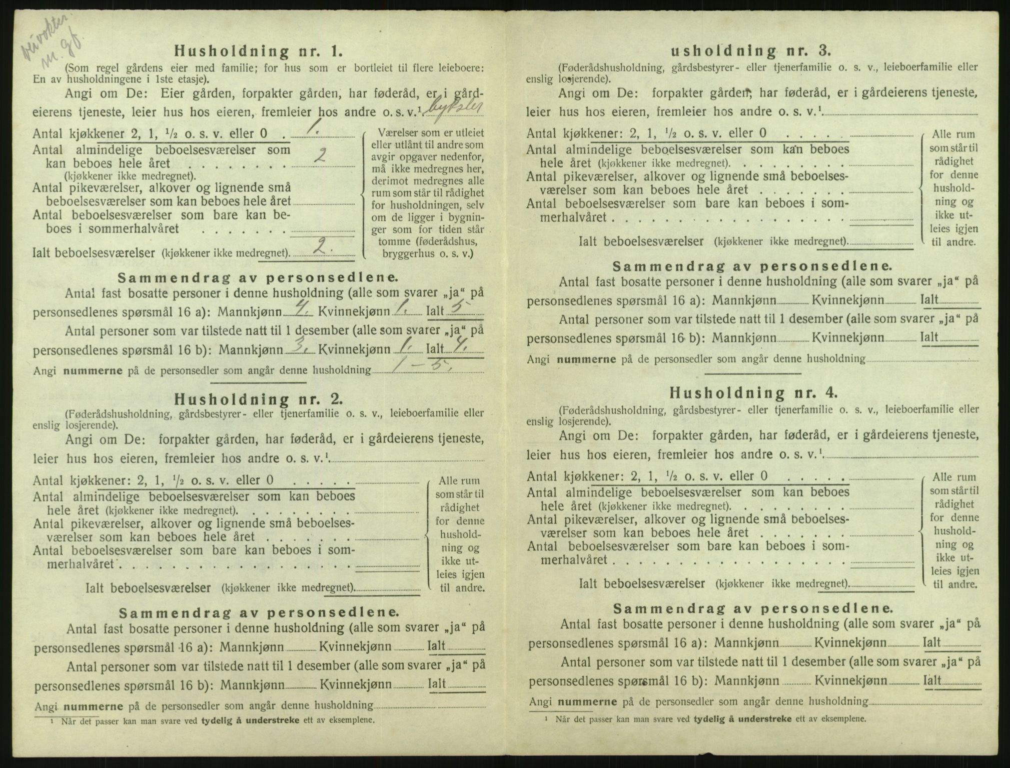 SAK, 1920 census for Gjøvdal, 1920, p. 185