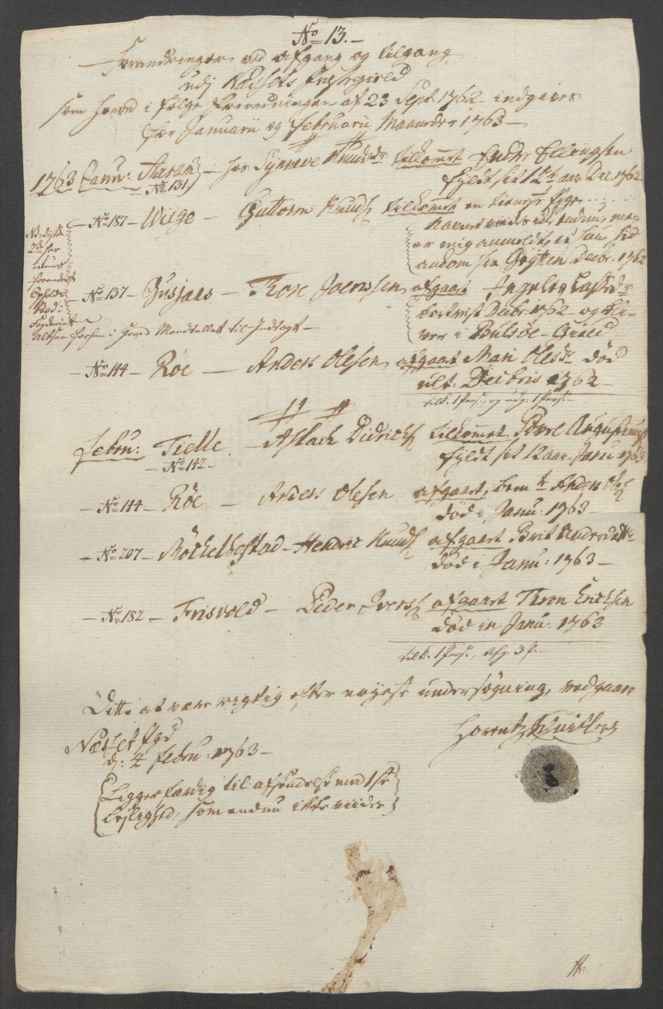 Rentekammeret inntil 1814, Reviderte regnskaper, Fogderegnskap, RA/EA-4092/R55/L3730: Ekstraskatten Romsdal, 1762-1763, p. 388