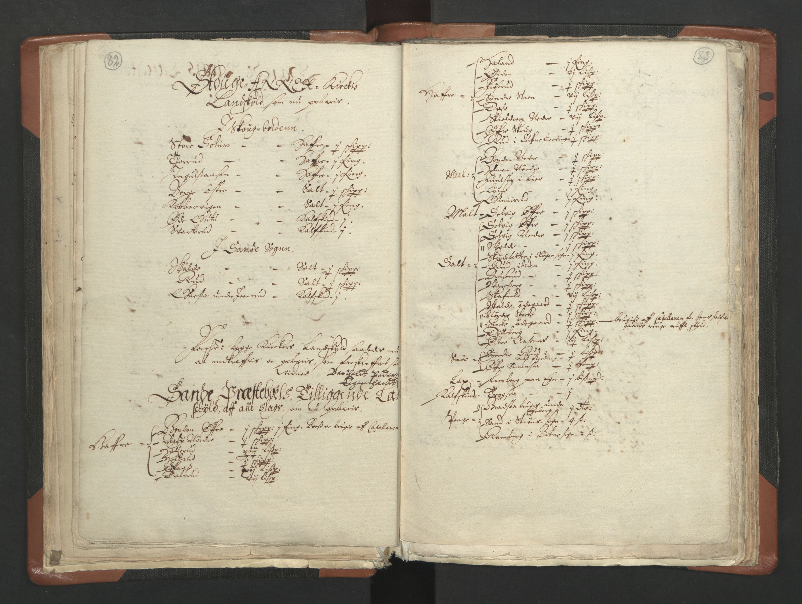 RA, Vicar's Census 1664-1666, no. 10: Tønsberg deanery, 1664-1666, p. 82-83