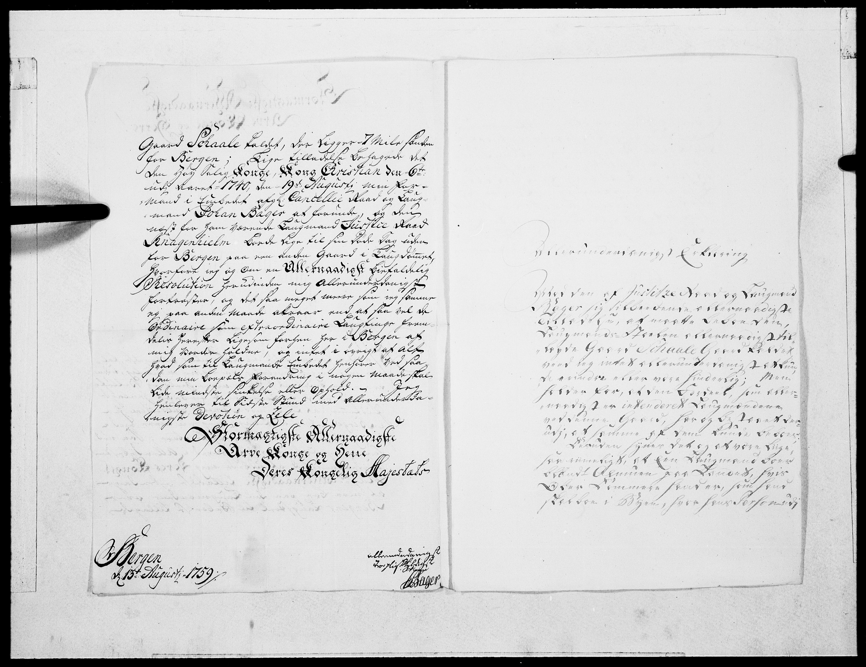 Danske Kanselli 1572-1799, RA/EA-3023/F/Fc/Fcc/Fcca/L0178: Norske innlegg 1572-1799, 1759, p. 311