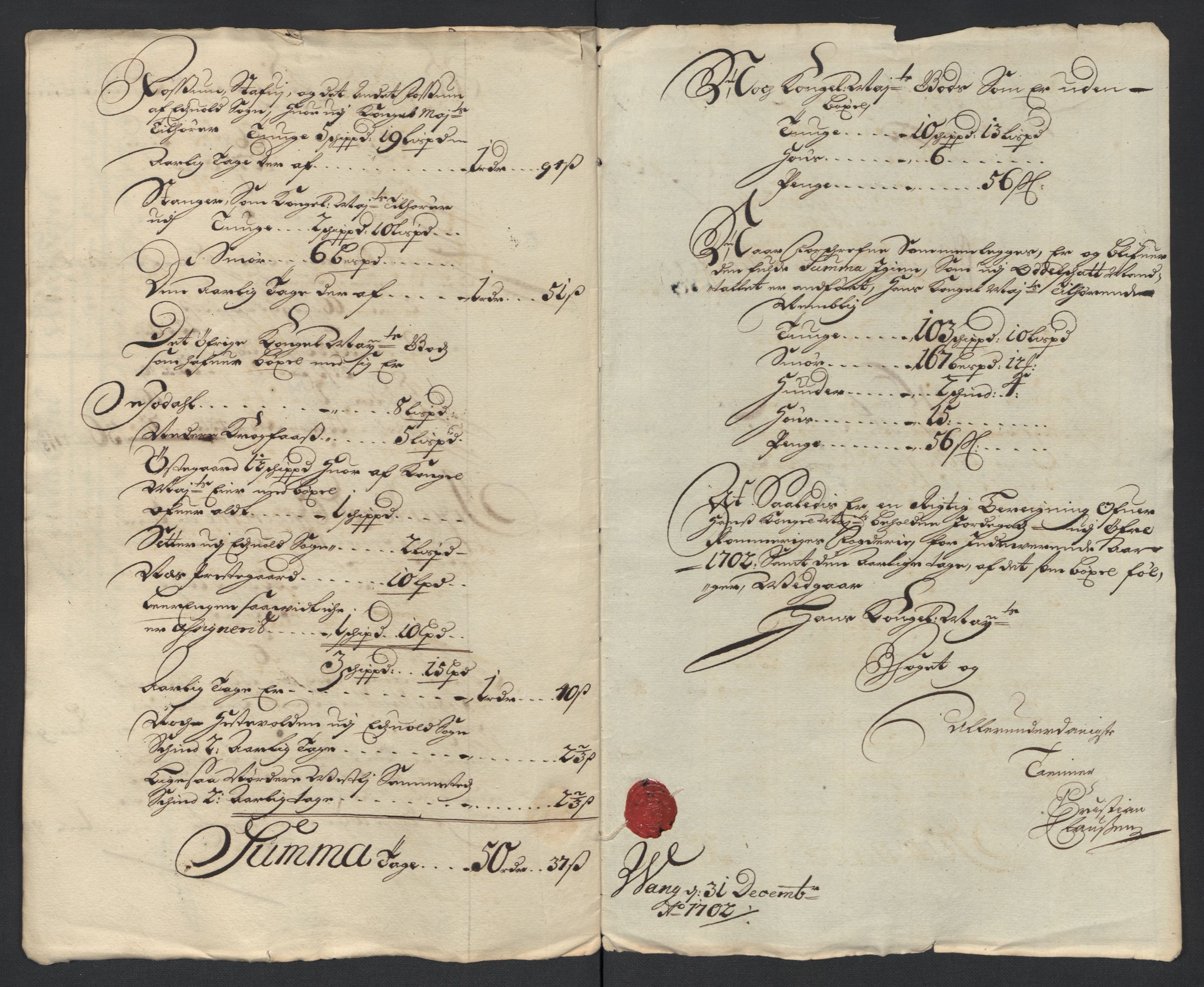 Rentekammeret inntil 1814, Reviderte regnskaper, Fogderegnskap, RA/EA-4092/R12/L0714: Fogderegnskap Øvre Romerike, 1702, p. 23