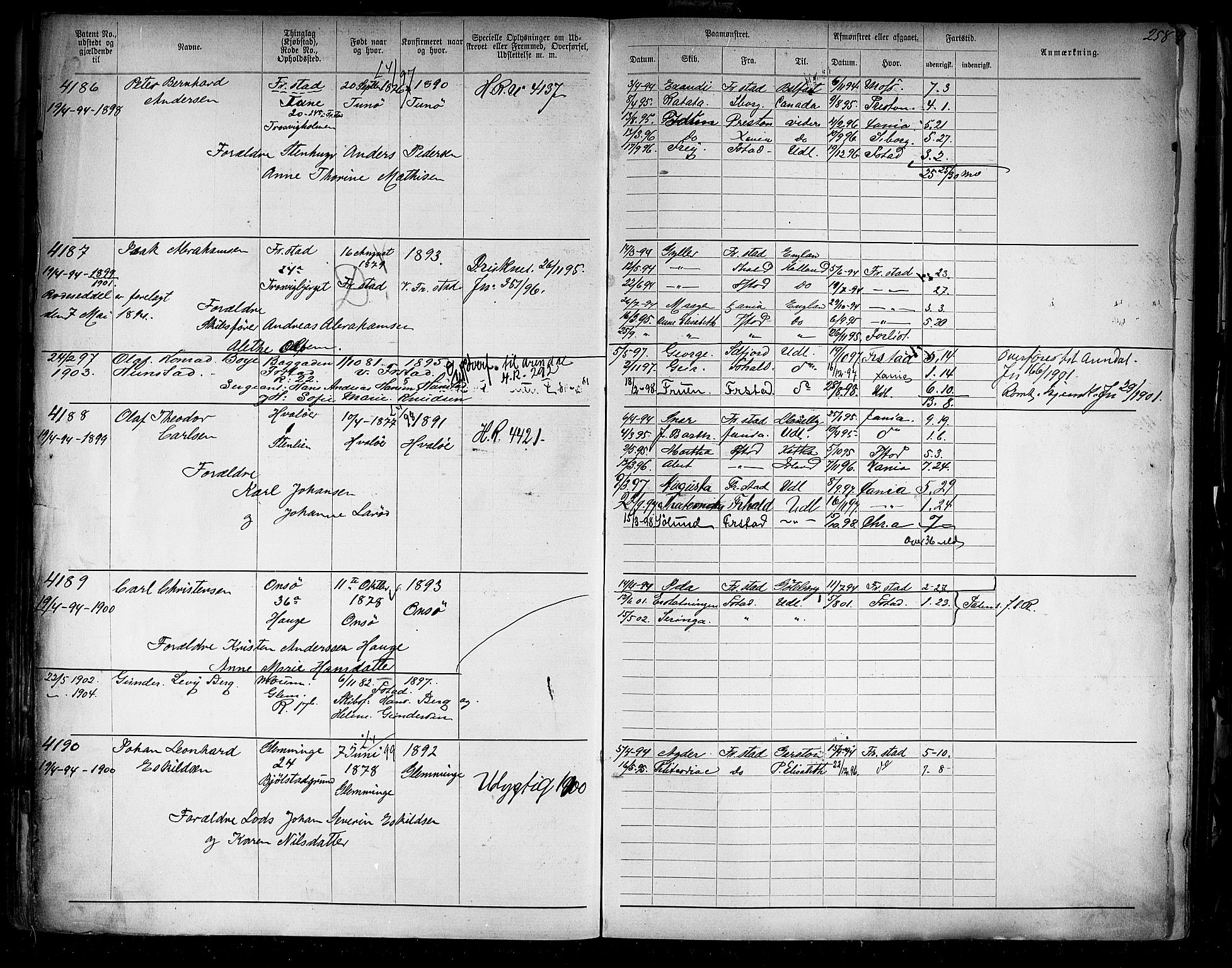Fredrikstad mønstringskontor, AV/SAO-A-10569b/F/Fc/Fca/L0008: Annotasjonsrulle, 1898-1916, p. 40