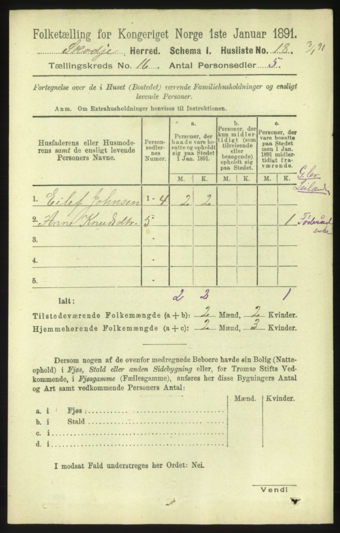 RA, 1891 census for 1529 Skodje, 1891, p. 3347