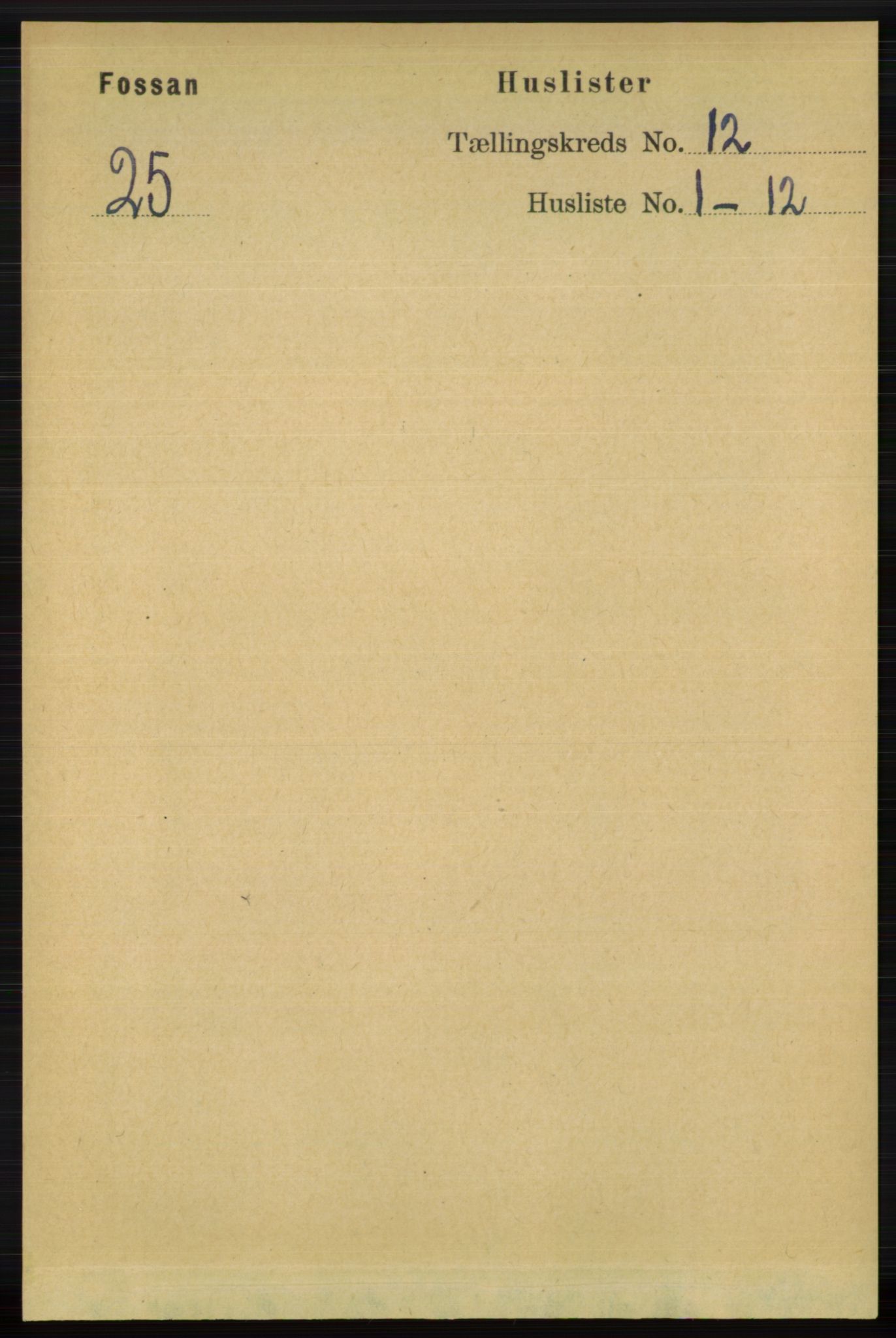 RA, 1891 census for 1129 Forsand, 1891, p. 1916