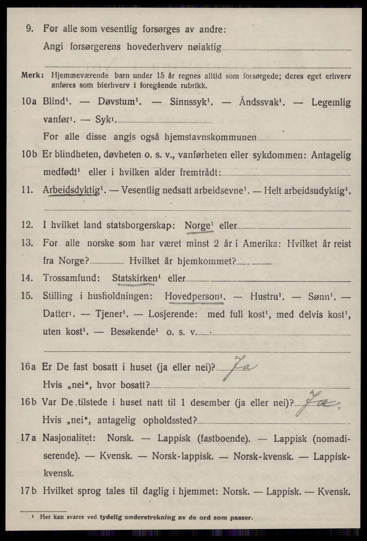 SAT, 1920 census for Budal, 1920, p. 1071