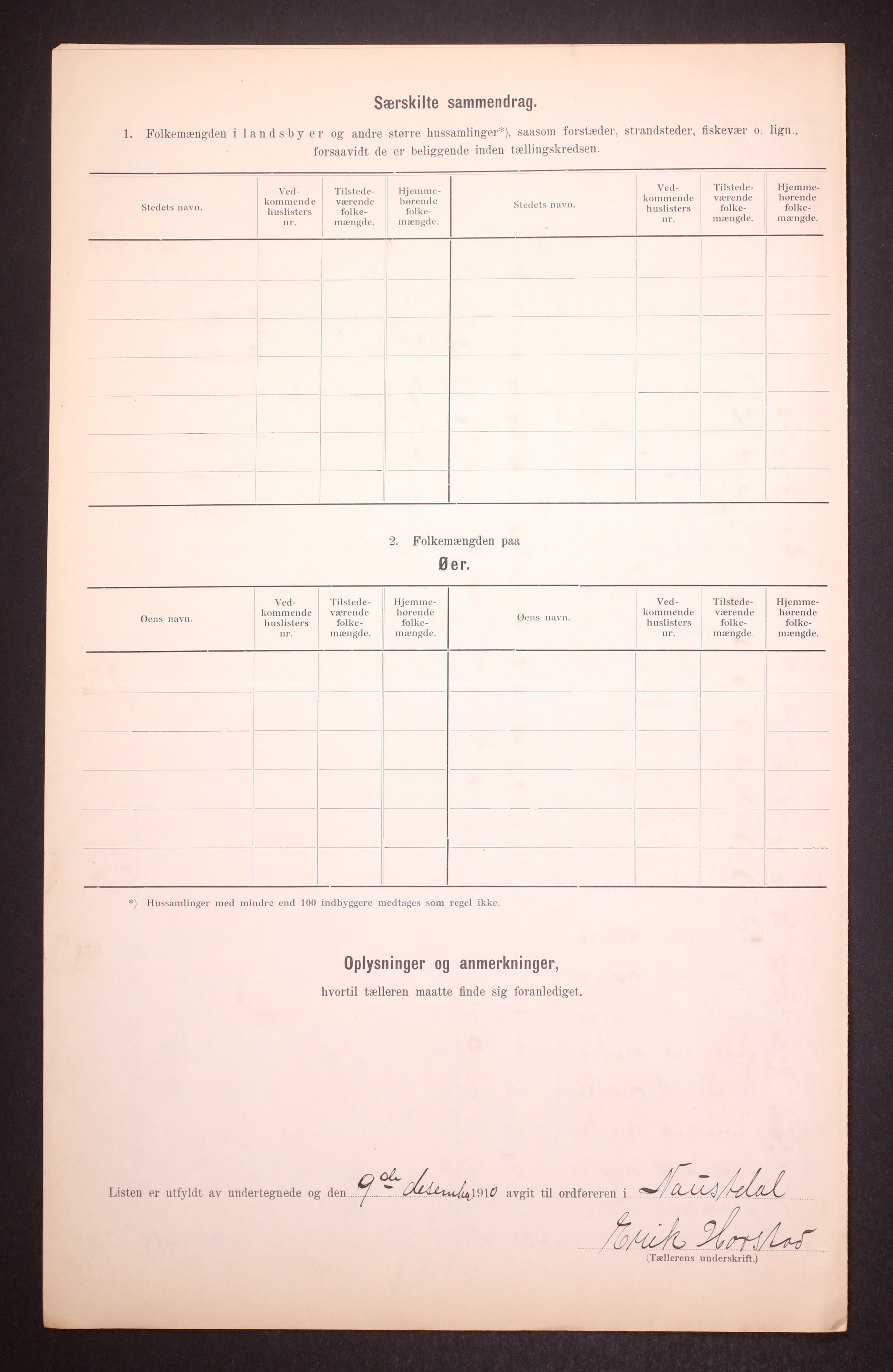 RA, 1910 census for Naustdal, 1910, p. 21