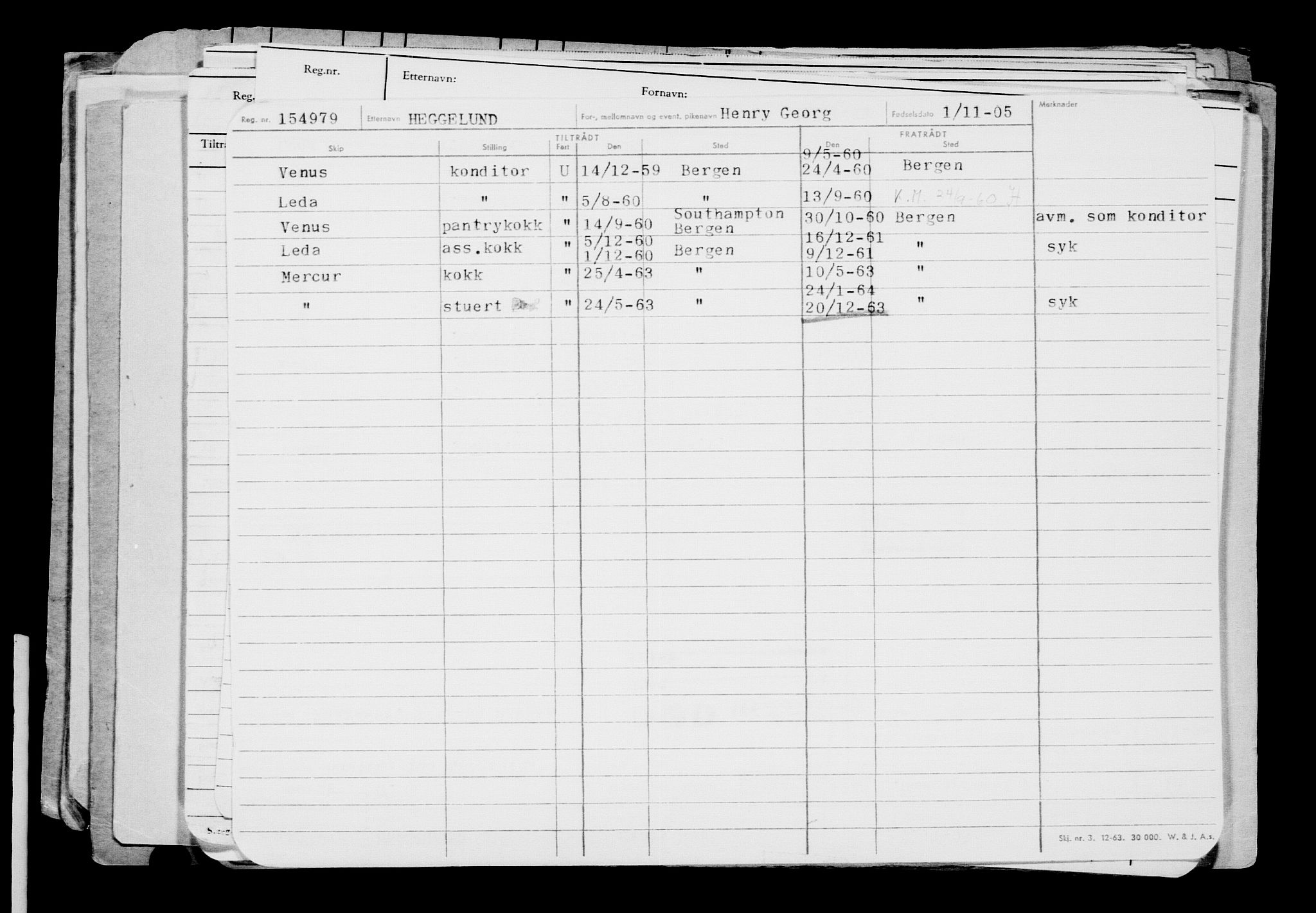 Direktoratet for sjømenn, AV/RA-S-3545/G/Gb/L0062: Hovedkort, 1905, p. 4