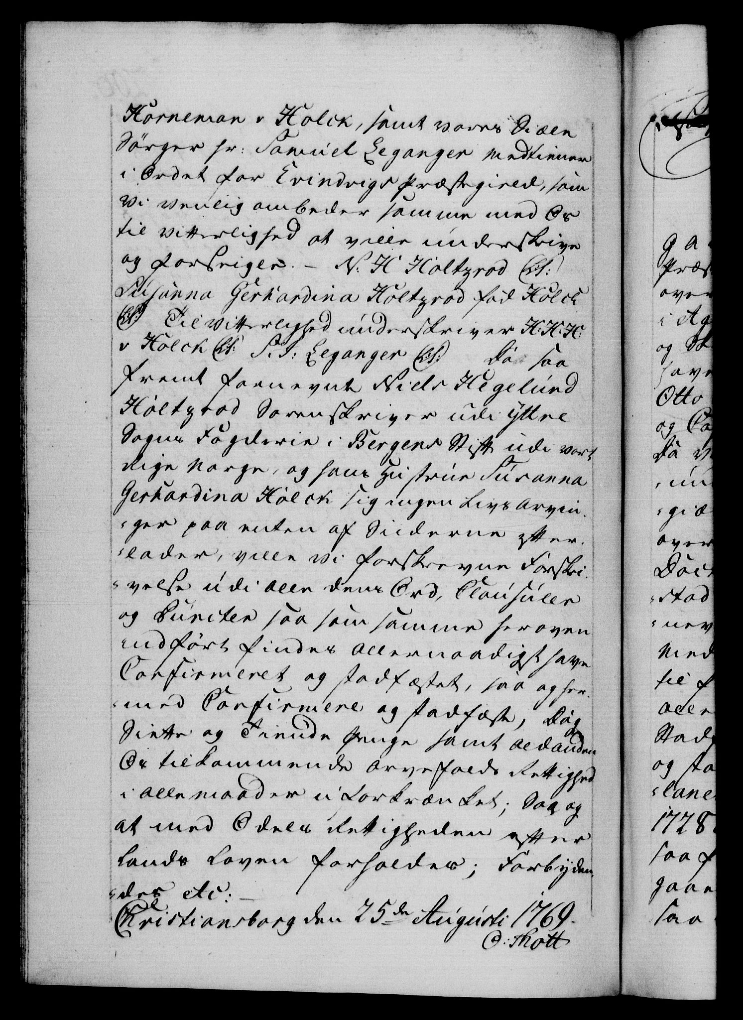 Danske Kanselli 1572-1799, RA/EA-3023/F/Fc/Fca/Fcaa/L0044: Norske registre, 1769-1771, p. 206b