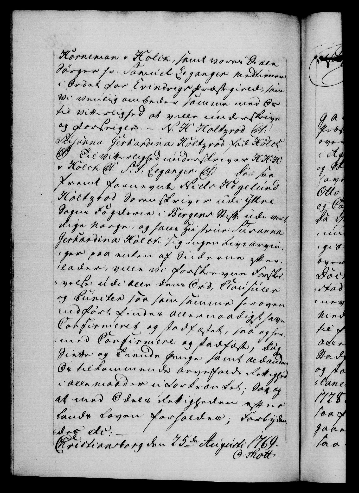 Danske Kanselli 1572-1799, AV/RA-EA-3023/F/Fc/Fca/Fcaa/L0044: Norske registre, 1769-1771, p. 206b