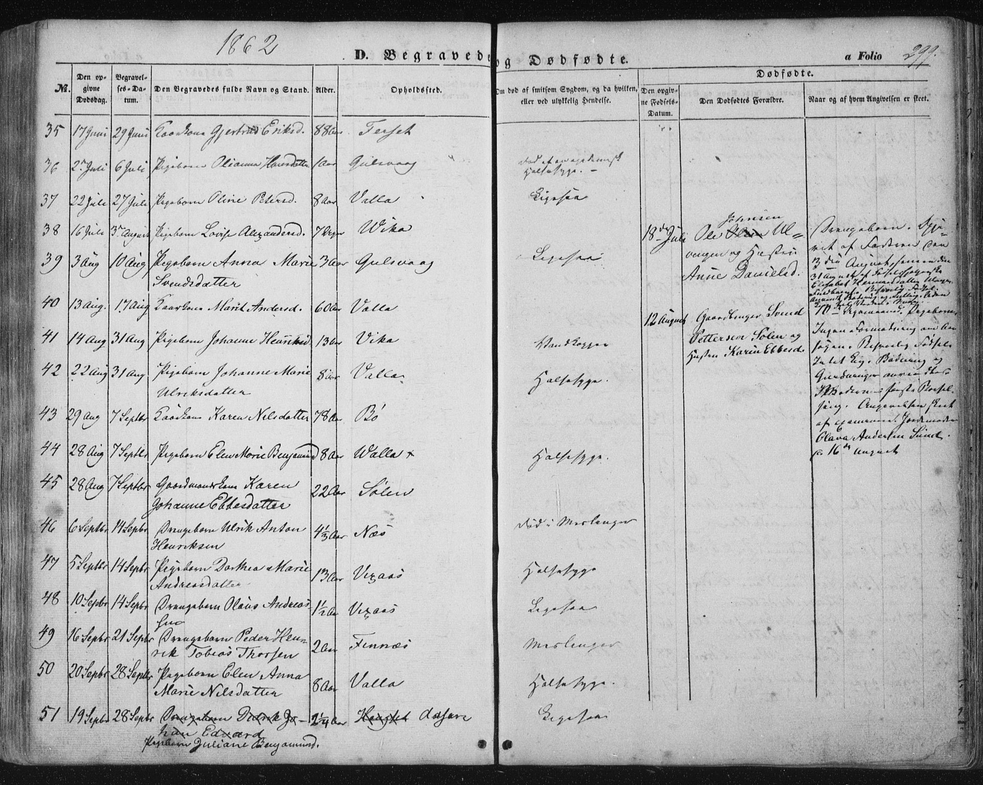 Ministerialprotokoller, klokkerbøker og fødselsregistre - Nordland, SAT/A-1459/816/L0240: Parish register (official) no. 816A06, 1846-1870, p. 299