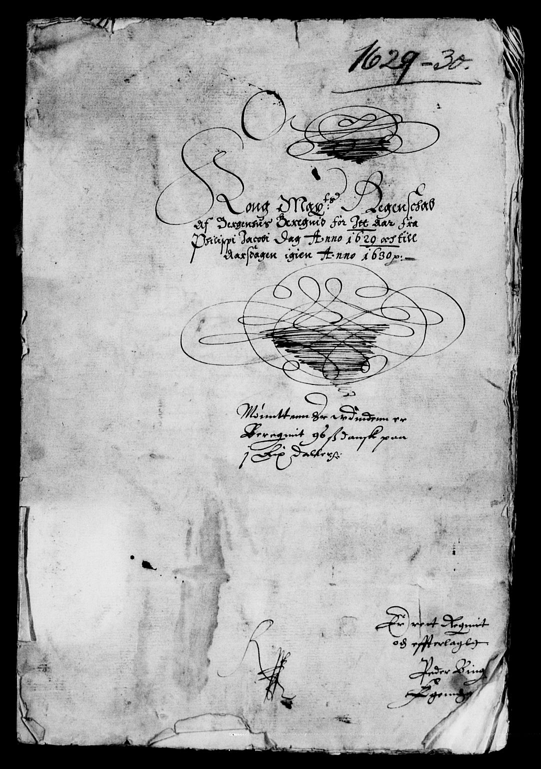 Rentekammeret inntil 1814, Reviderte regnskaper, Lensregnskaper, AV/RA-EA-5023/R/Rb/Rbt/L0051: Bergenhus len, 1627-1630