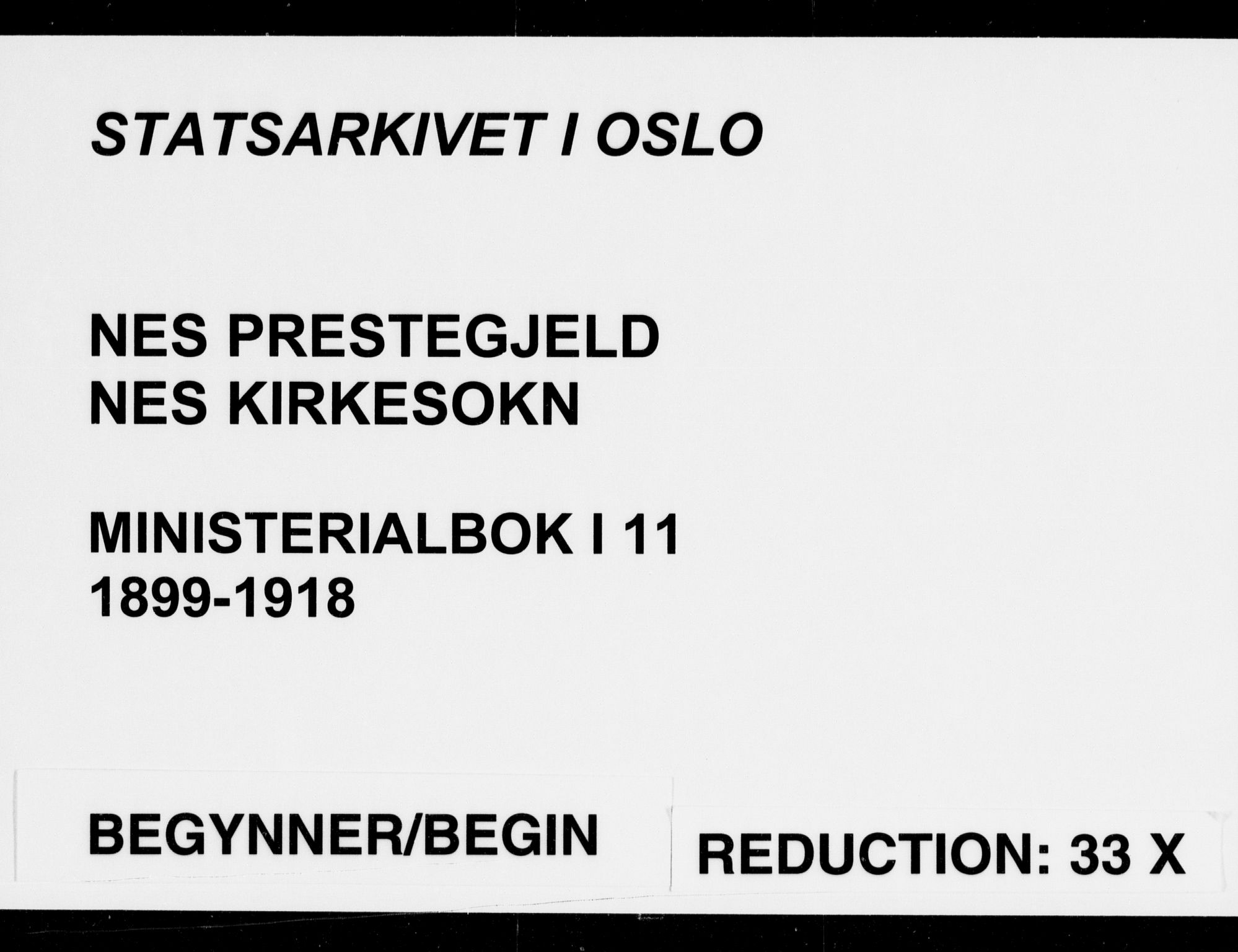 Nes prestekontor Kirkebøker, SAO/A-10410/F/Fa/L0011: Parish register (official) no. I 11, 1899-1918