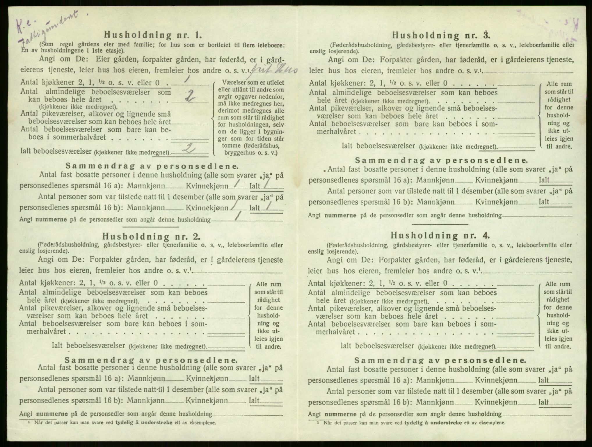 SAKO, 1920 census for Sem, 1920, p. 2537