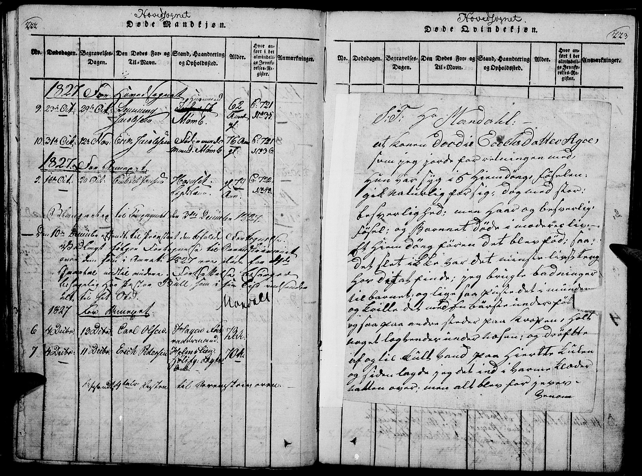 Rendalen prestekontor, SAH/PREST-054/H/Ha/Haa/L0003: Parish register (official) no. 3, 1815-1829, p. 222-223