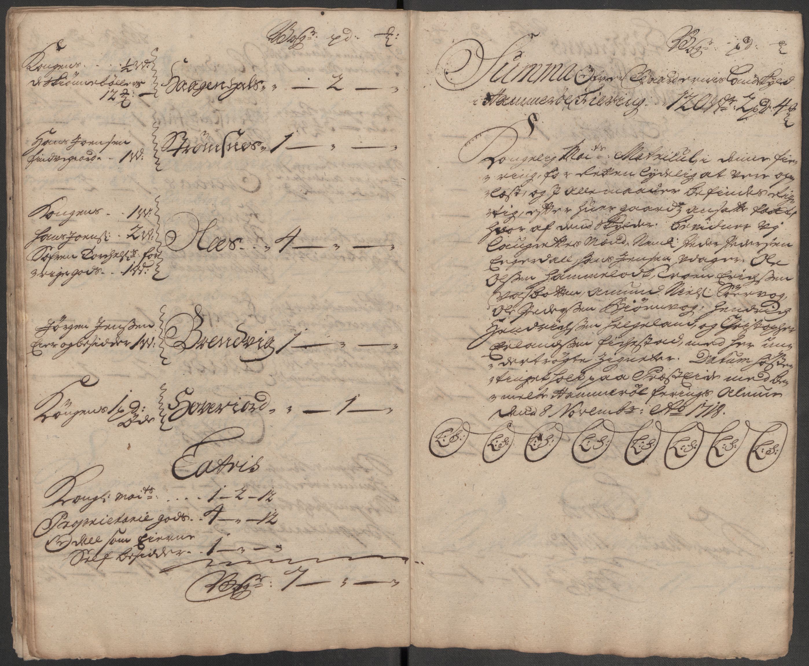 Rentekammeret inntil 1814, Reviderte regnskaper, Fogderegnskap, AV/RA-EA-4092/R66/L4588: Fogderegnskap Salten, 1718, p. 95