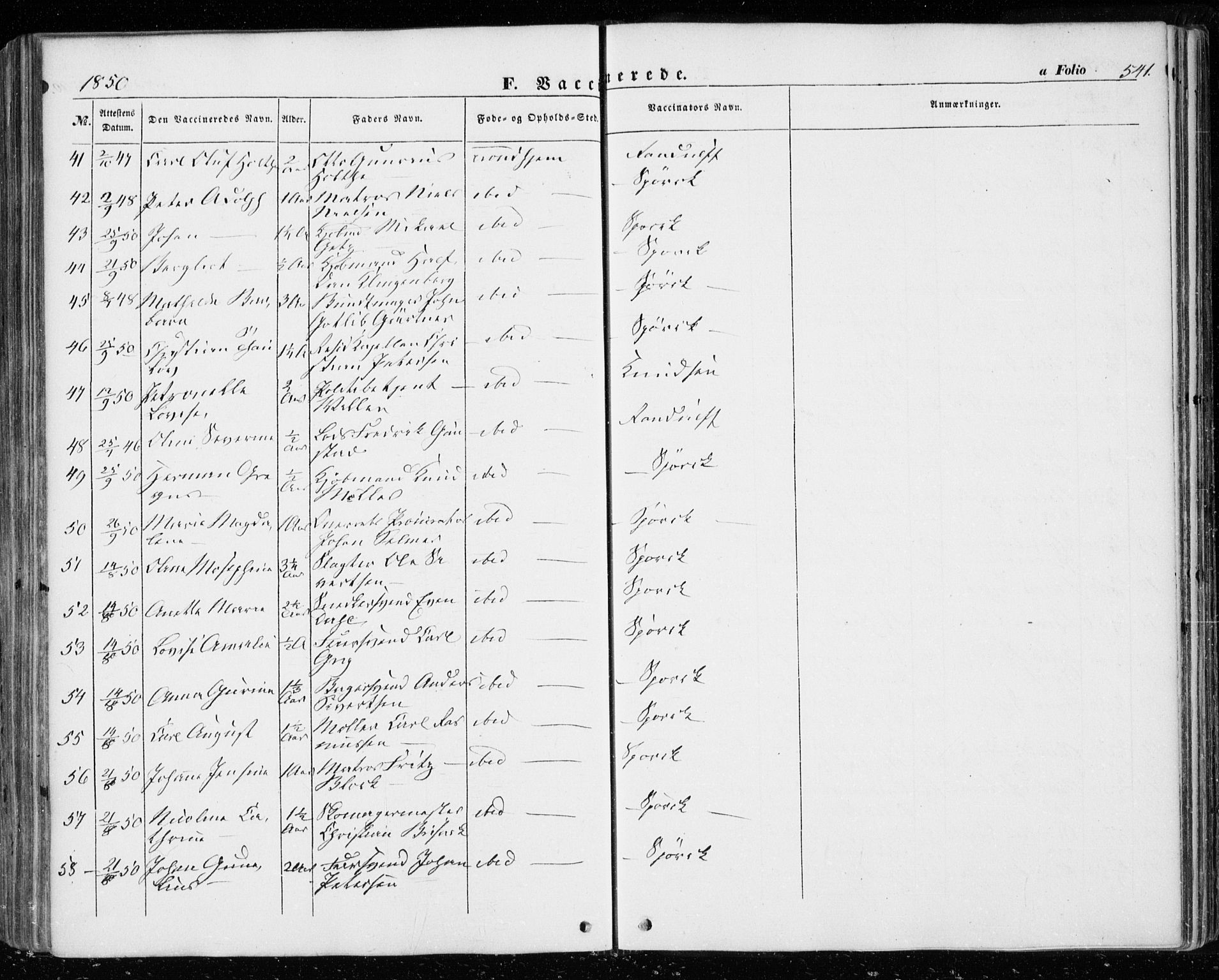 Ministerialprotokoller, klokkerbøker og fødselsregistre - Sør-Trøndelag, AV/SAT-A-1456/601/L0051: Parish register (official) no. 601A19, 1848-1857, p. 541