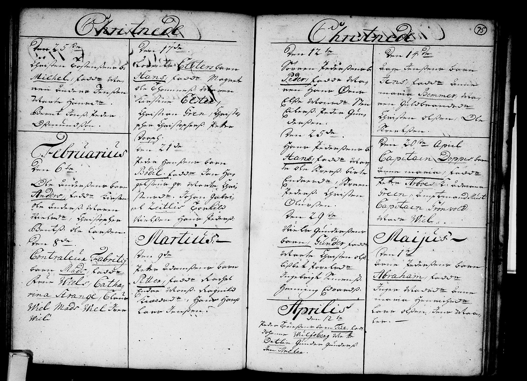 Strømsø kirkebøker, SAKO/A-246/F/Fa/L0003: Parish register (official) no. I 3, 1727-1731, p. 75