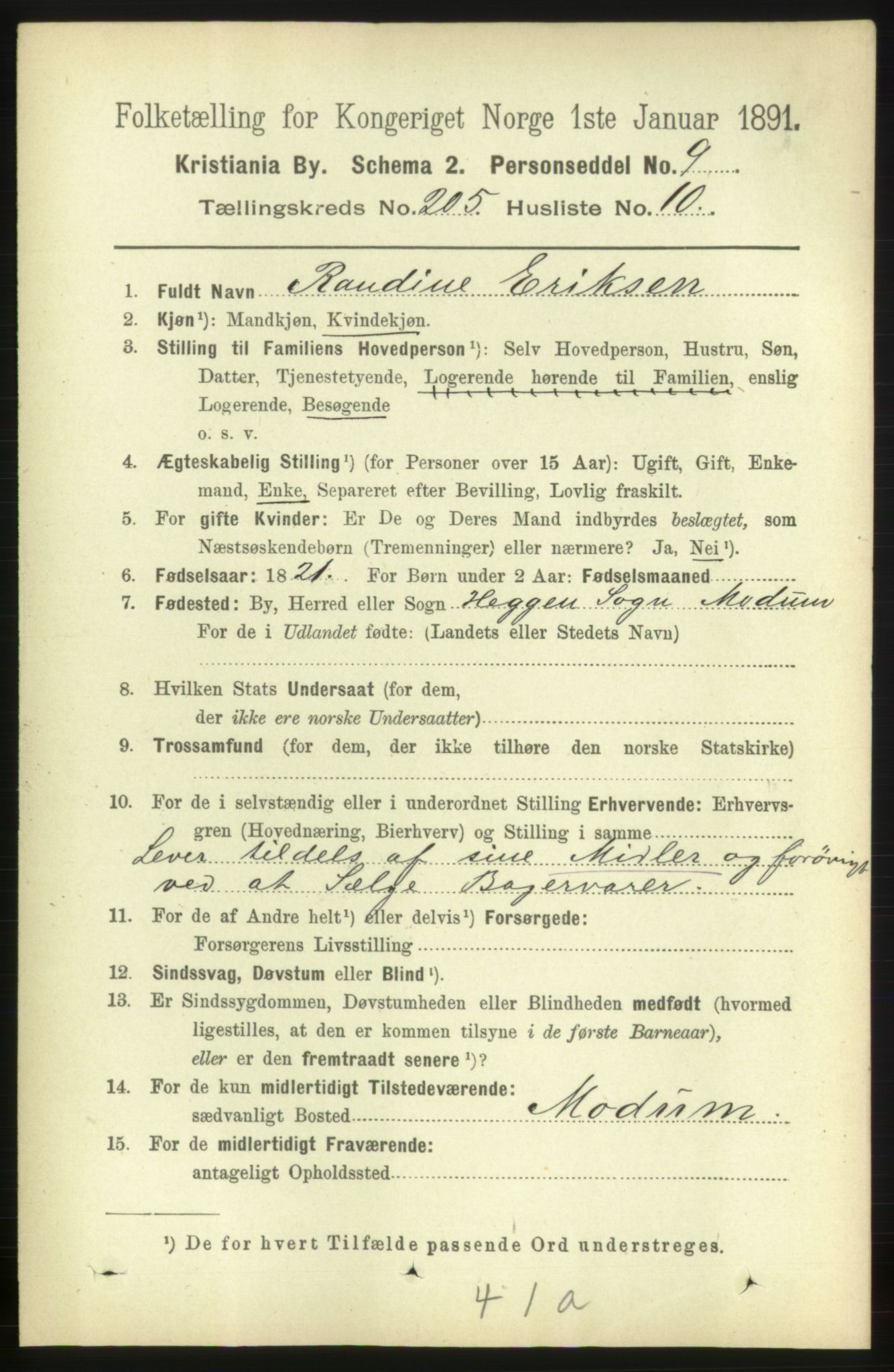 RA, 1891 census for 0301 Kristiania, 1891, p. 123632