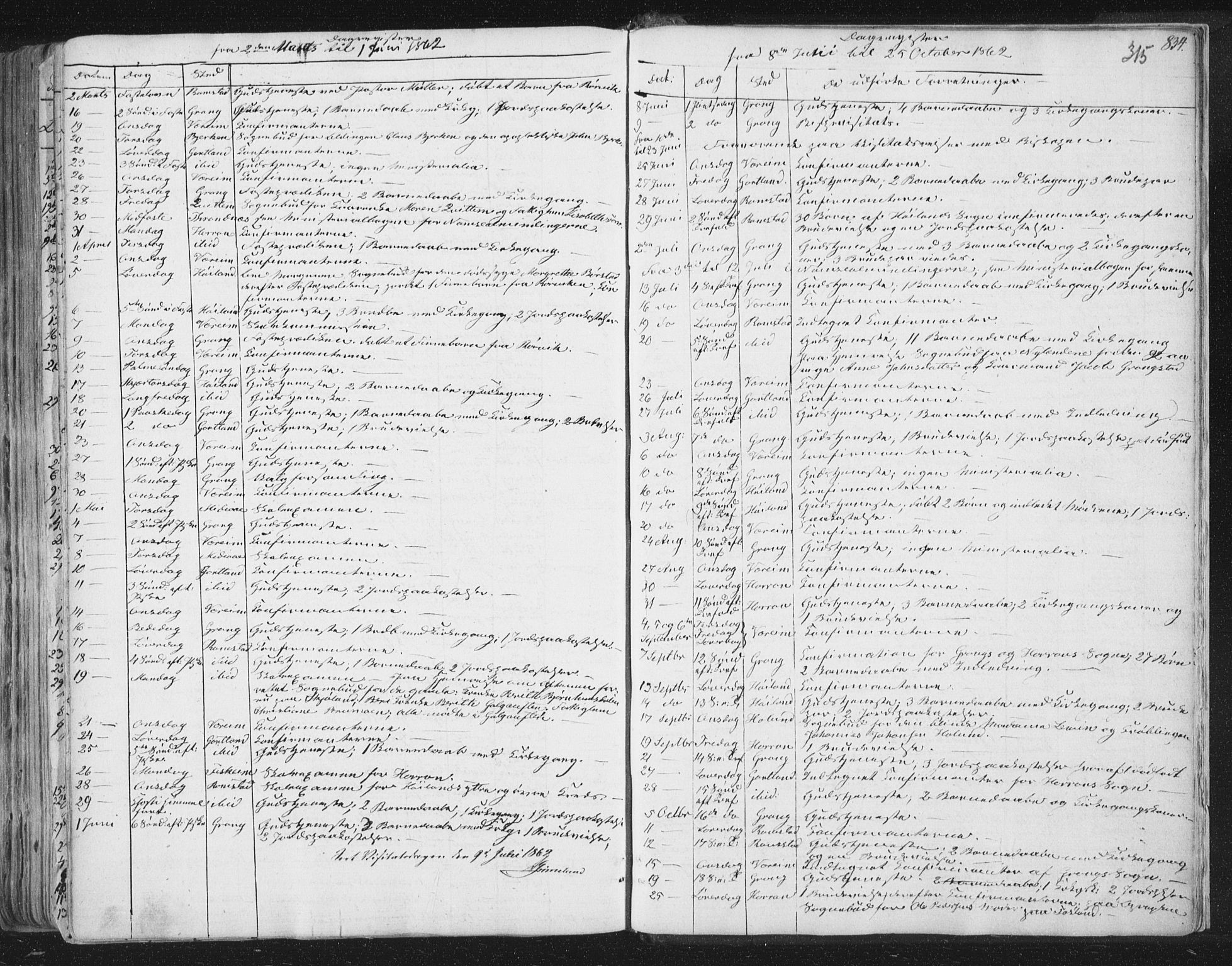 Ministerialprotokoller, klokkerbøker og fødselsregistre - Nord-Trøndelag, SAT/A-1458/758/L0513: Parish register (official) no. 758A02 /1, 1839-1868, p. 315